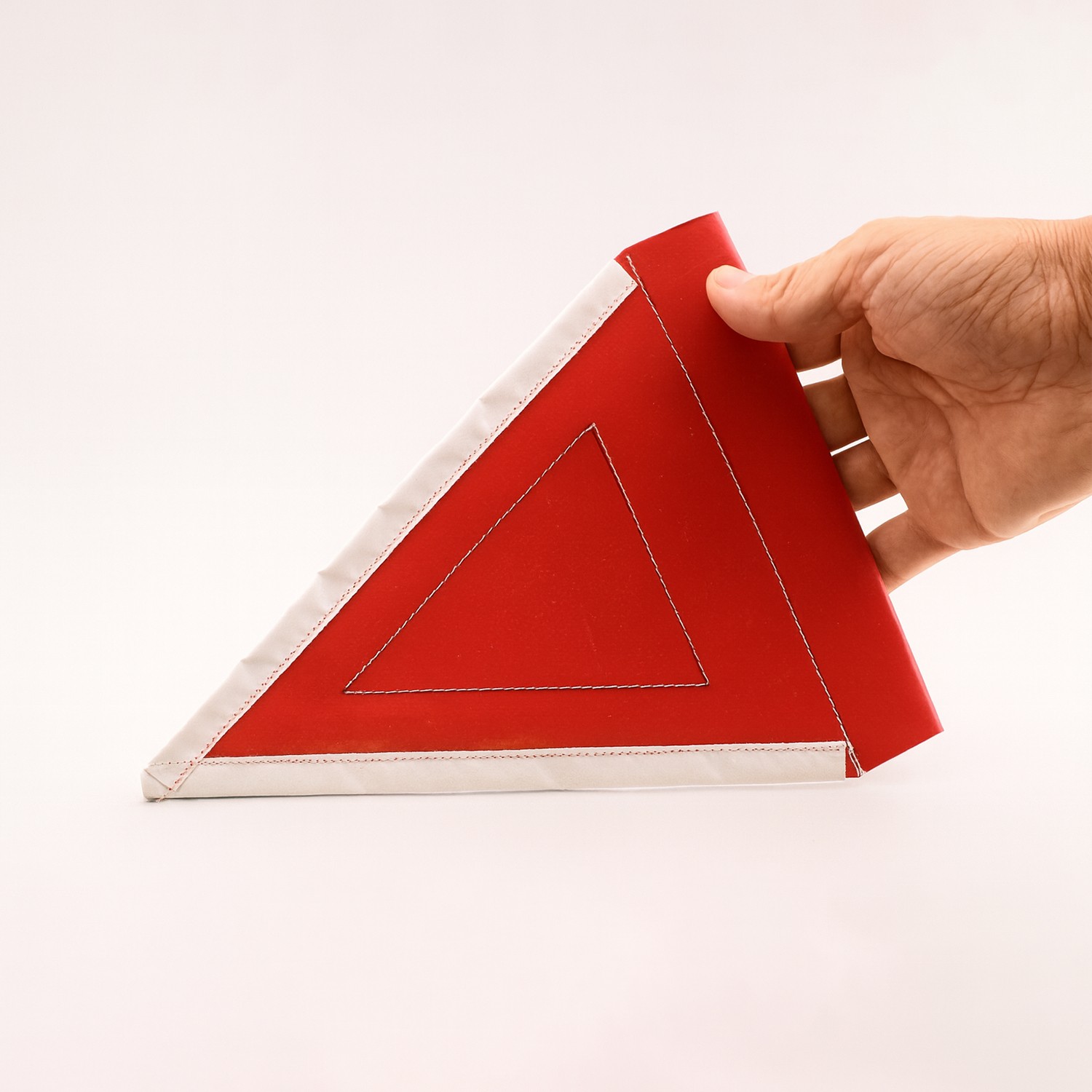 25x15 Cm Kırmızı Üçgen Branda Flama Bayrak Araç Dayanıklı İş Güvenlik Uyarı İşaretleme Aksesuarı