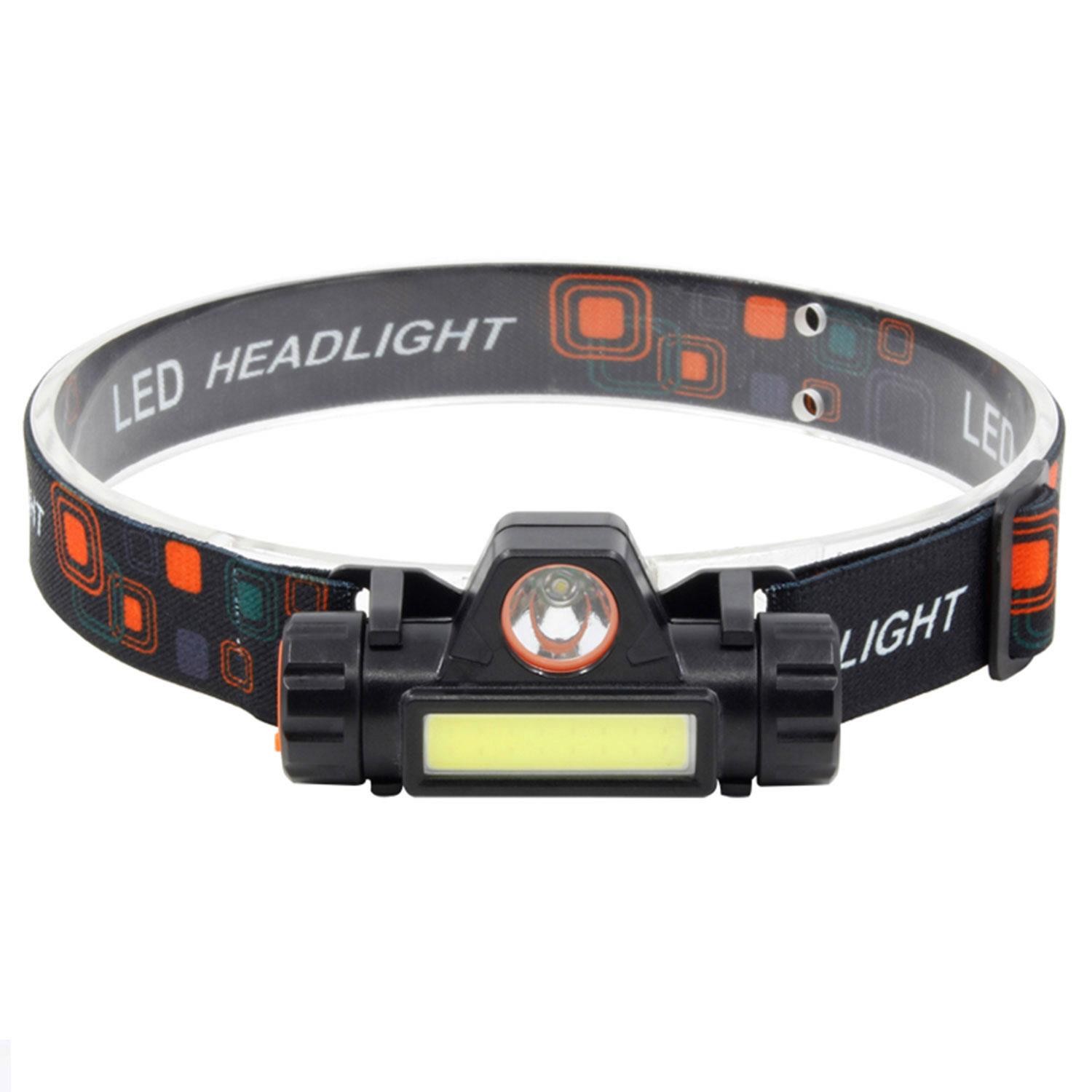 High Power Ledli Kafa Lambası Usb Sarjlı Fener Headlamp