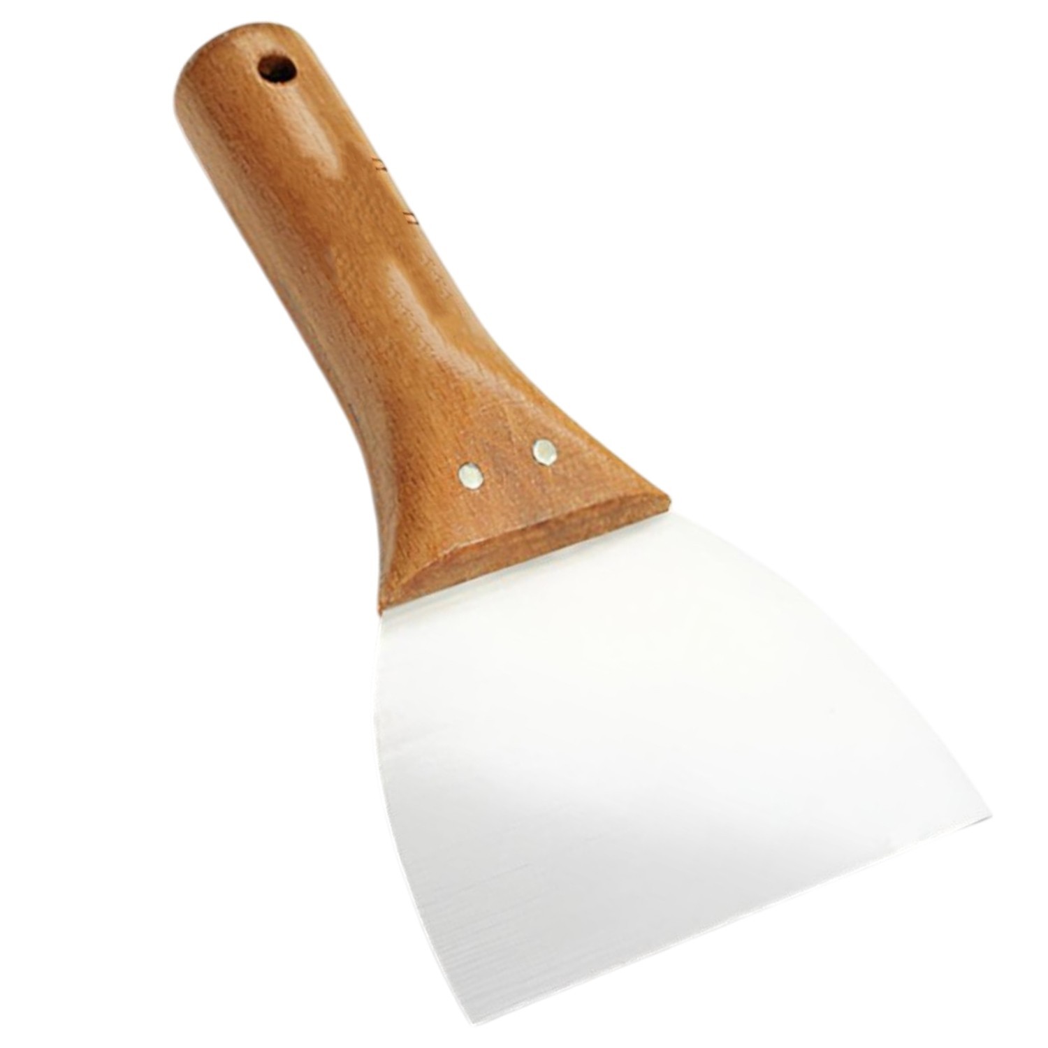 Ahşap Saplı Yay Çeliği Metal Macun Spatula Boya Sıva Kazıma Harç Karıştırma Ispatulası 14 cm 1 Adet