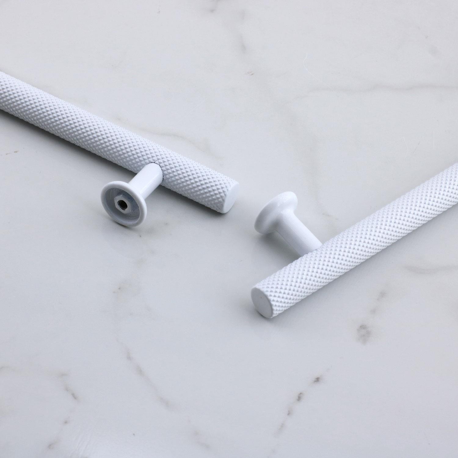 Doruk Beyaz Metal Kulp 192 mm - 19.2 cm Mobilya Çekmece Mutfak Dolabı Dolap Kulpları Kulbu Kulpu