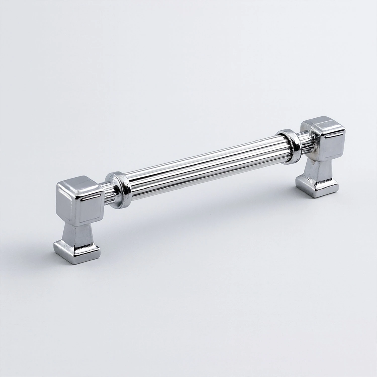 Talas 128 mm Çizgili Krom Renk Metal Kulp Mobilya Çekmece Mutfak Dolabı Dolap Kulpları Kulb 22.4 cm