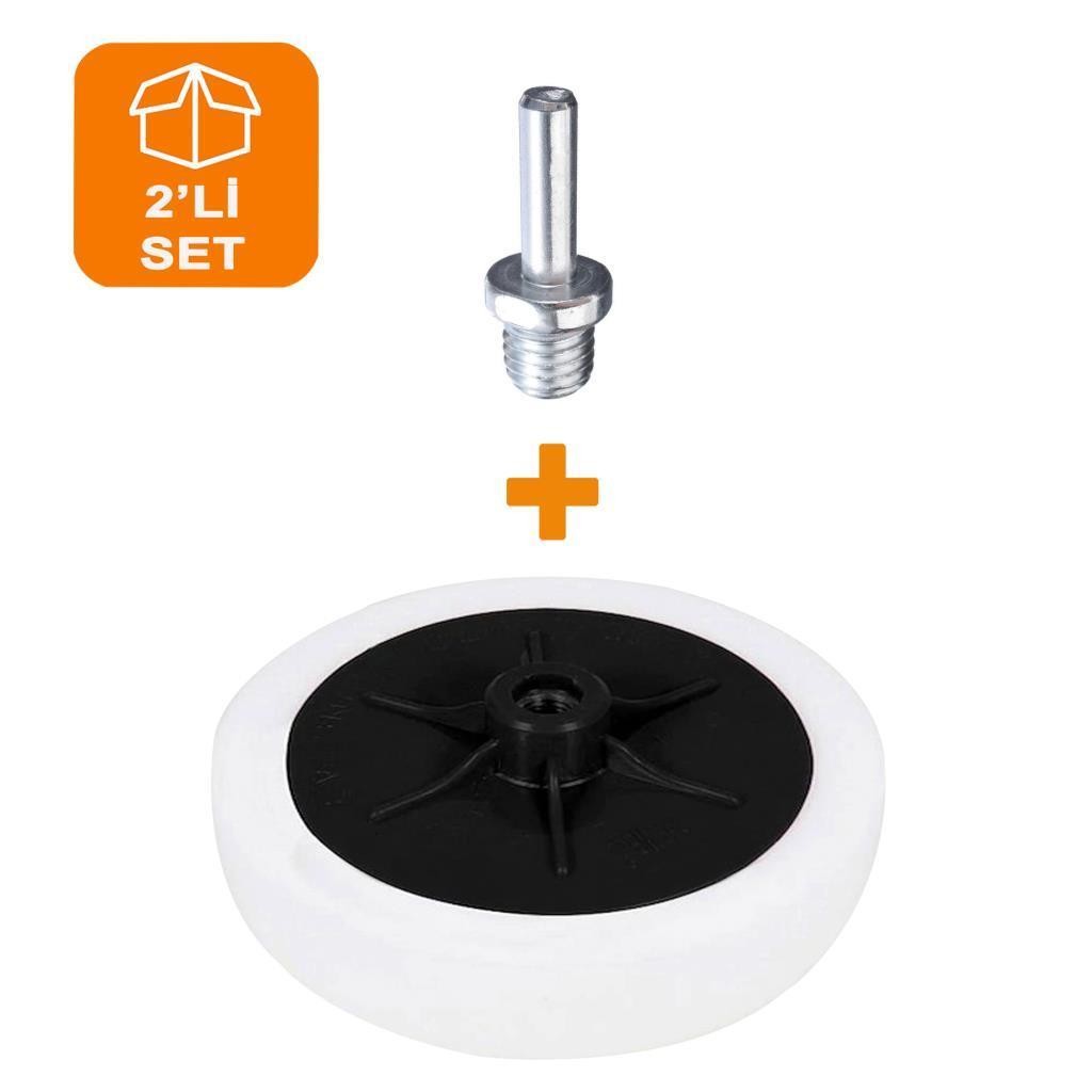 CarWell Pasta Cila Polisaj Süngeri 150 mm M14 + Matkap Aparatı