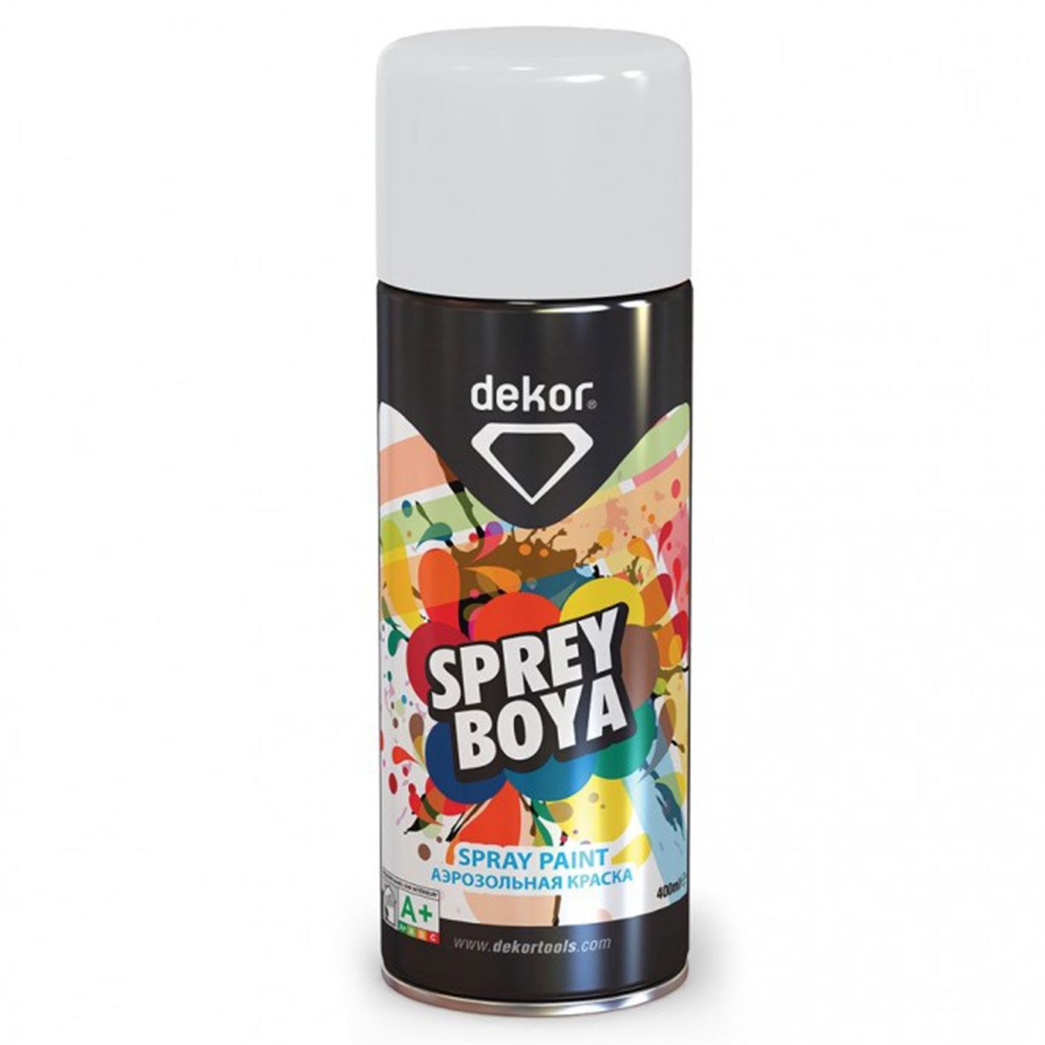 Dekor Efektli Akrilik Sprey Boya Parlak Beyaz 400 ml