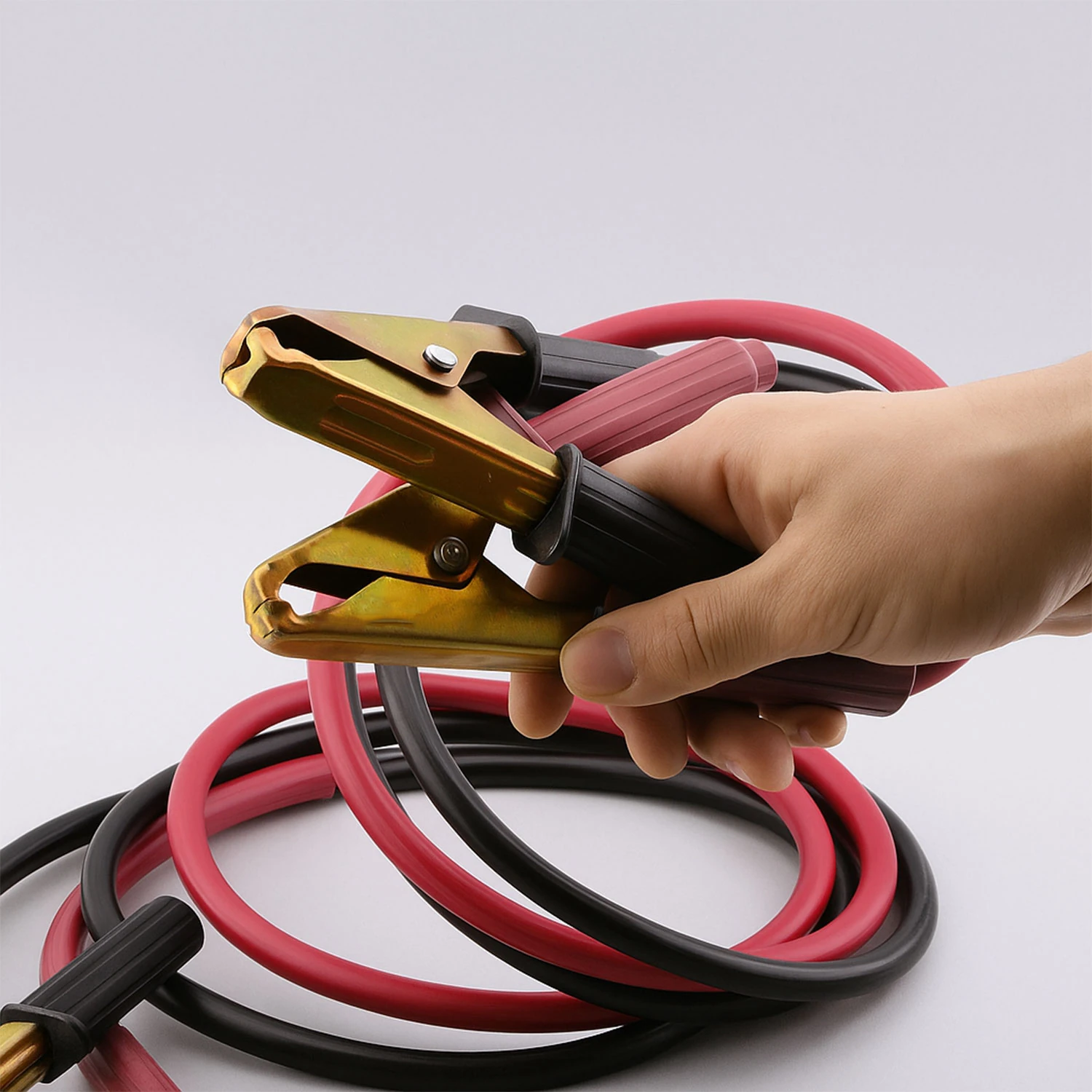 Akü Takviye Kablosu 1200 Amper 2.3 Metre Kalın Telli Güçlü Araç Akü Yardım Başlatma Kablosu