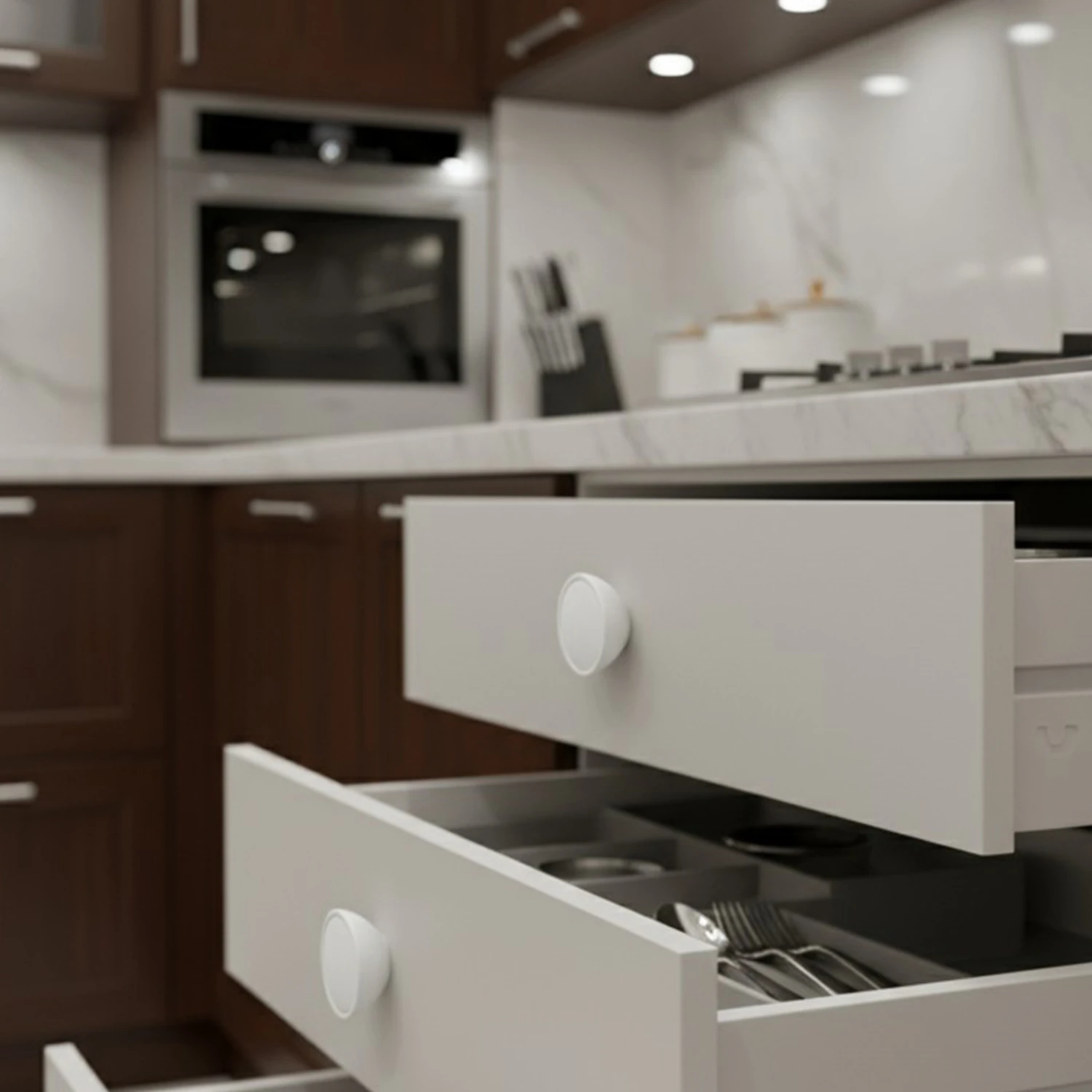 Tek Vidalı Beyaz Renk Piyano Polimer Düğme Kulp Bombeli Dolap Mobilya Dolap Çekmece Kulpu Kulbu