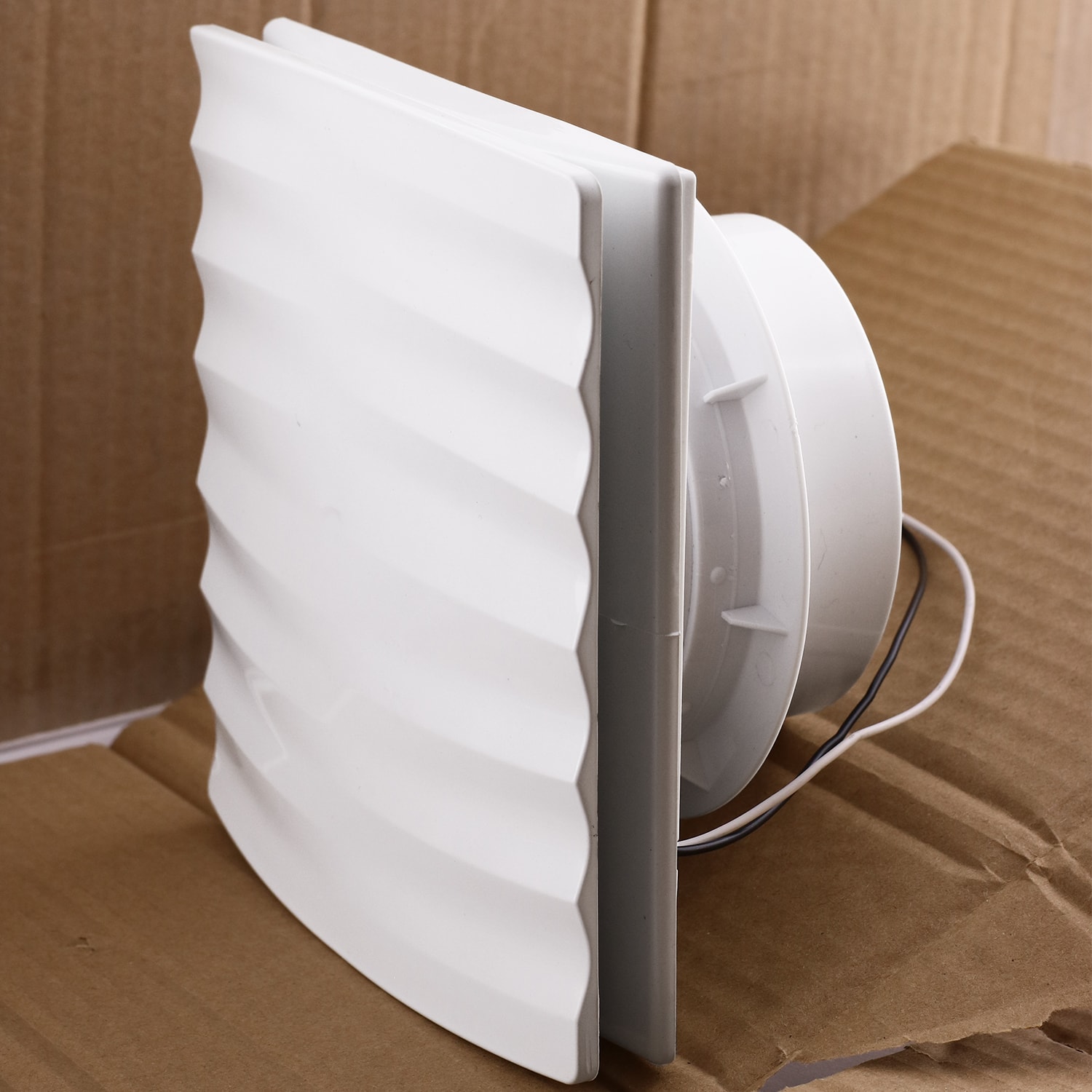 Süper Sessiz 12 W Kapaklı Düz Banyo WC Aspiratör Fanı 120 mm Duvar Tipi Tuvalet Hava Havalandırma