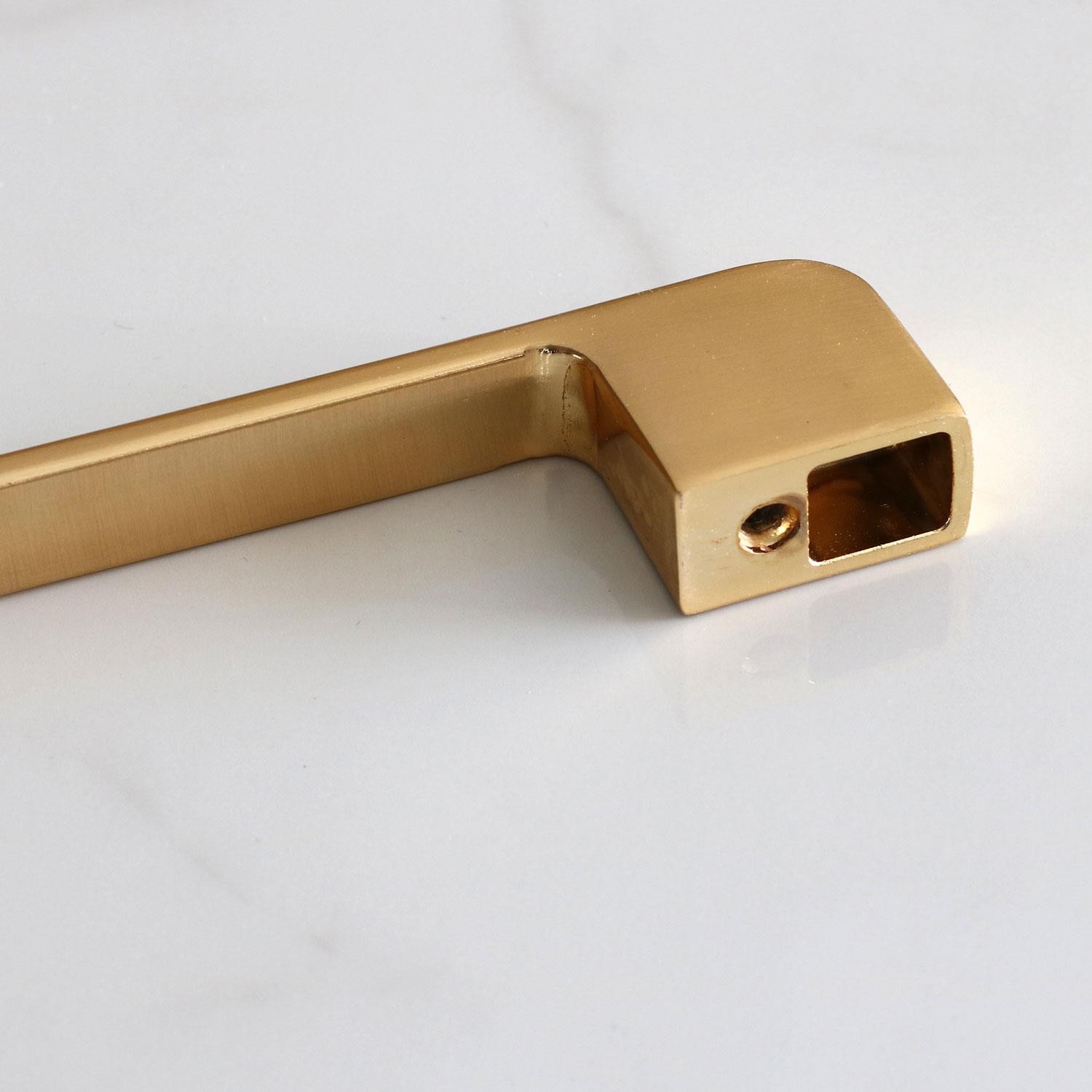 Arel Kulp Mutfak Mobilya Dolabı Çekmece Dolap Kulpları Kapak Kulpu Kulbu Mat Gold Altın 224 mm Metal