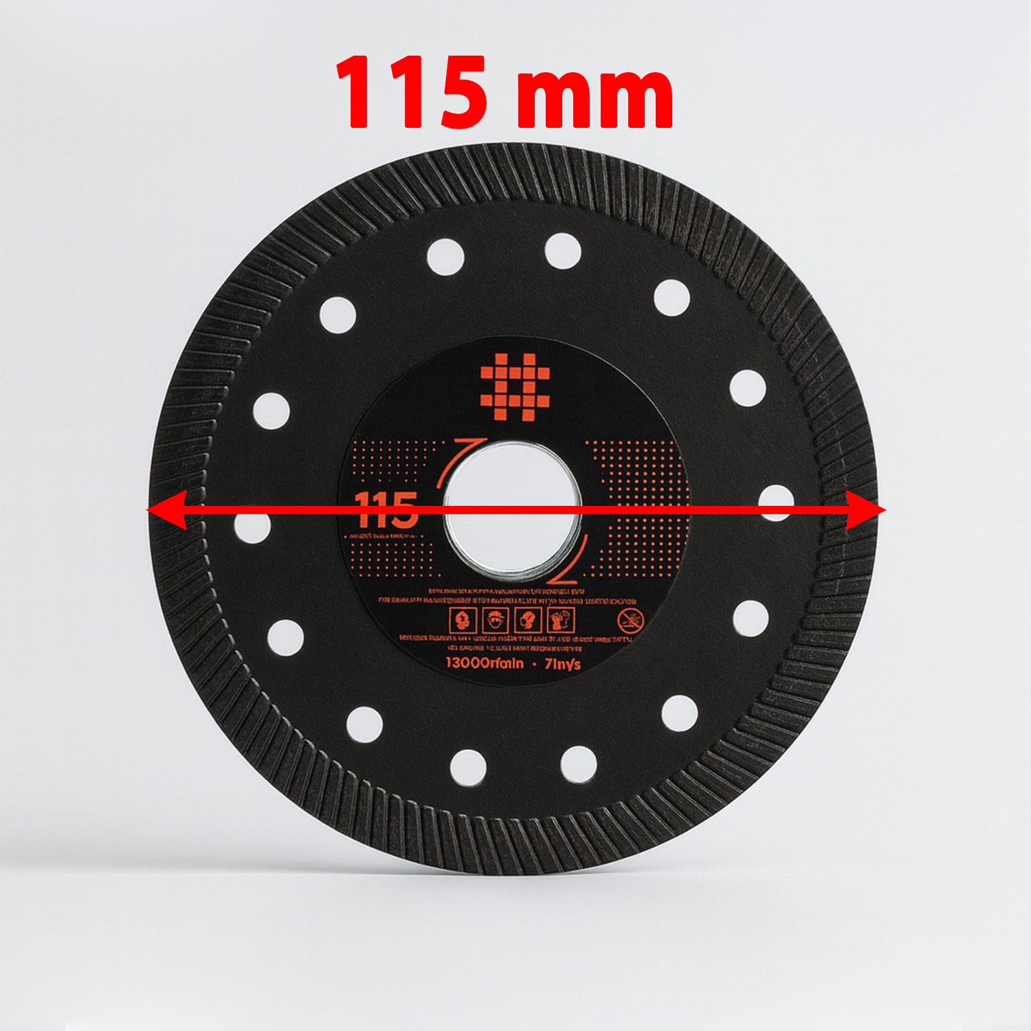 Dekton Testere Mermer Granit Fayans Seramik kesme testeresi 115 mm Elmas Kesim Kesici Diski Siyah