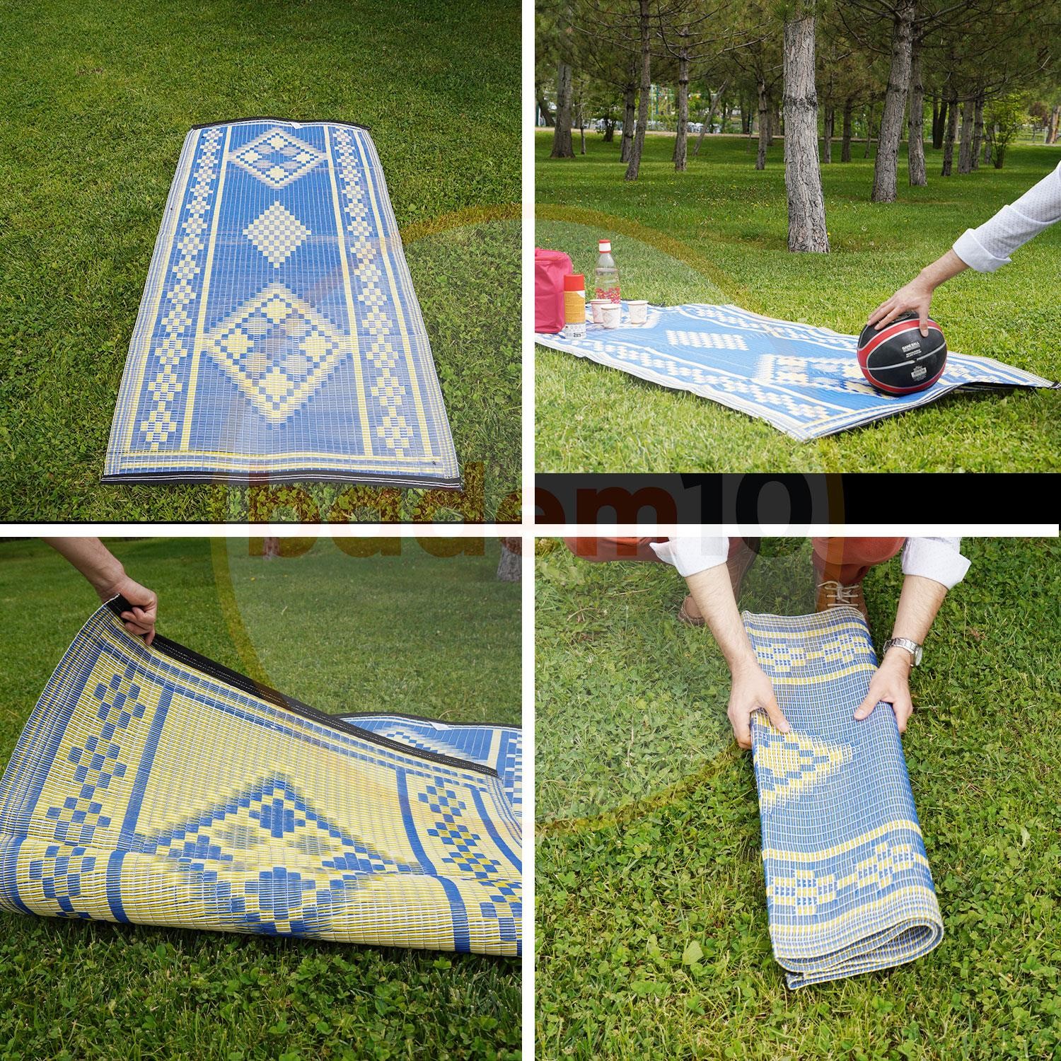 Plastik Hasır Halı Kilim Piknik Cami Park Plaj Bahçe Balkon Teras Kamp Outdoor Karavan Mat 90x140 cm