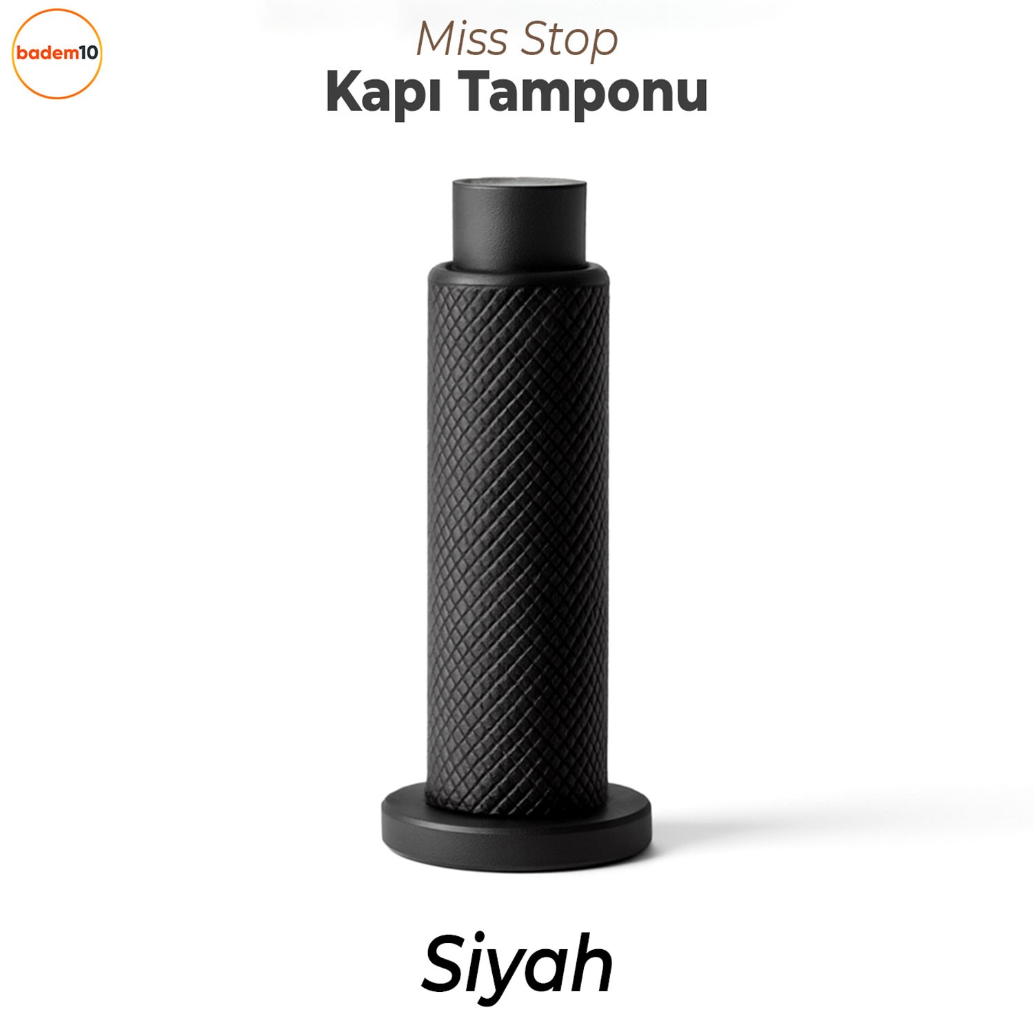 Kapı Stoperi Tamponu Siyah Vidalı Metal Tutacağı Tutucu Kapı Arkası Duvar Kolu Stopu Takozu