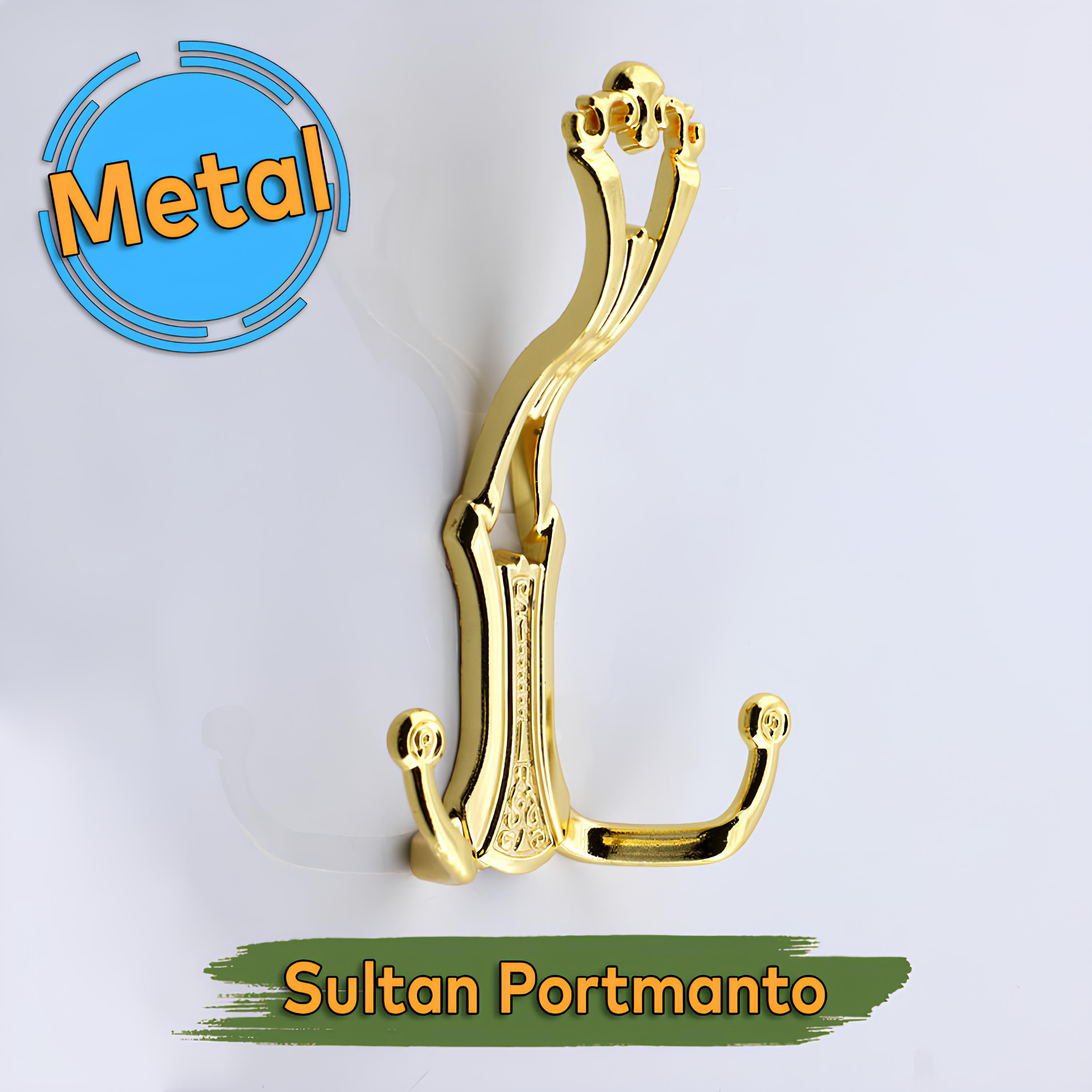 Sultan Gold Altın Portmanto Askı Vestiyer Dolap Askılık Askılığı Duvar Banyo Mutfak Elbise Askısı