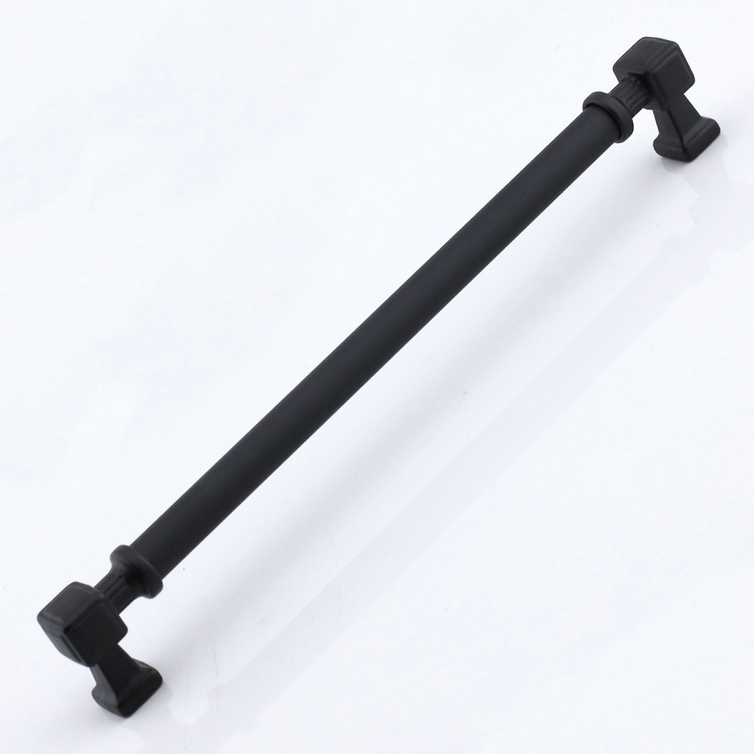 Talas 224 mm Düz SİYAH Metal Kulp Mobilya Çekmece Mutfak Dolabı Dolap Kulpları Kulb 22.4 cm