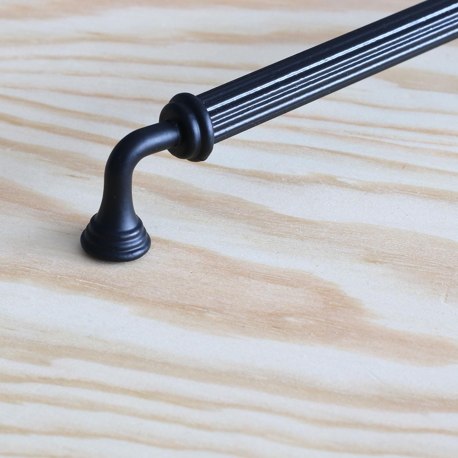Almira Siyah Metal Kulp 160 mm-16 cm Mobilya Çekmece Mutfak Dolabı Dolap Kapak Kulpları Kulbu Kulpu