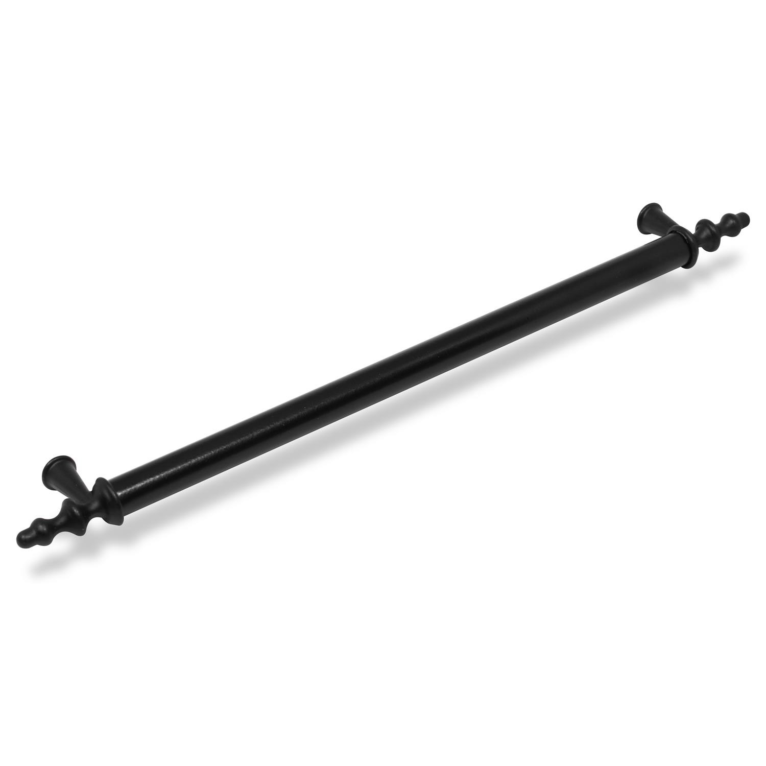 Ovacık Çekmece Dolap Dolabı Kapak Kulpu Kulbu (224 MM-22.4 CM) Siyah Metal Kulpları Mobilya Mutfak