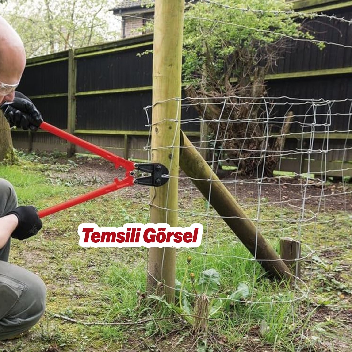 (30'') Kollu Çeneli Kupplon Demir Kesme Makası Çubuk İnşaat Demiri Teli Metal Kesim Makası CR-V