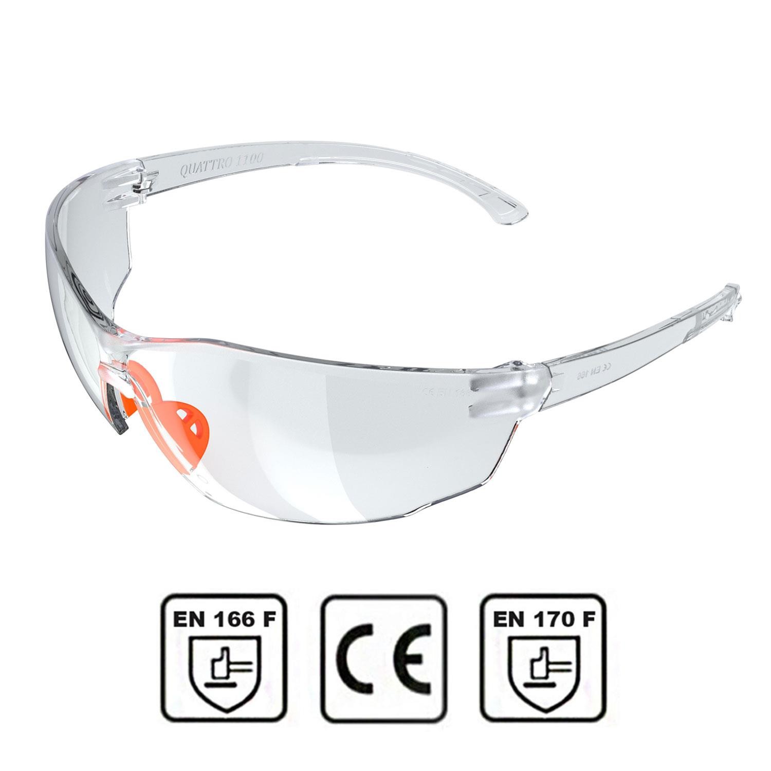 Baymax İş Güvenlik Gözlüğü Koruyucu Silikonlu Çapak Gözlük S1100 Şeffaf