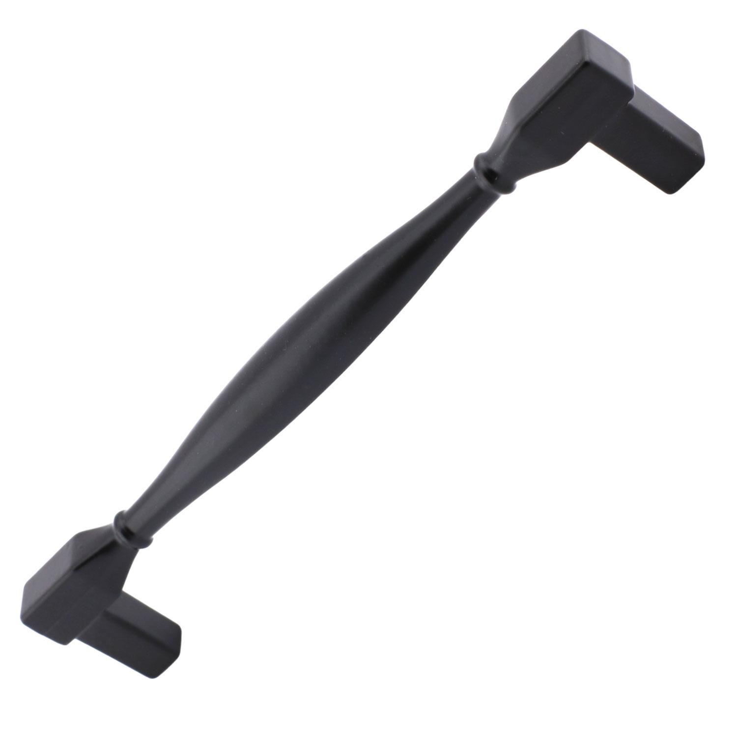 Kare Kulp Mobilya Mutfak Dolabı Çekmece Dolap Kulpları Kapak Kulpu Kulbu Siyah 128 Mm-12.8 Cm Metal