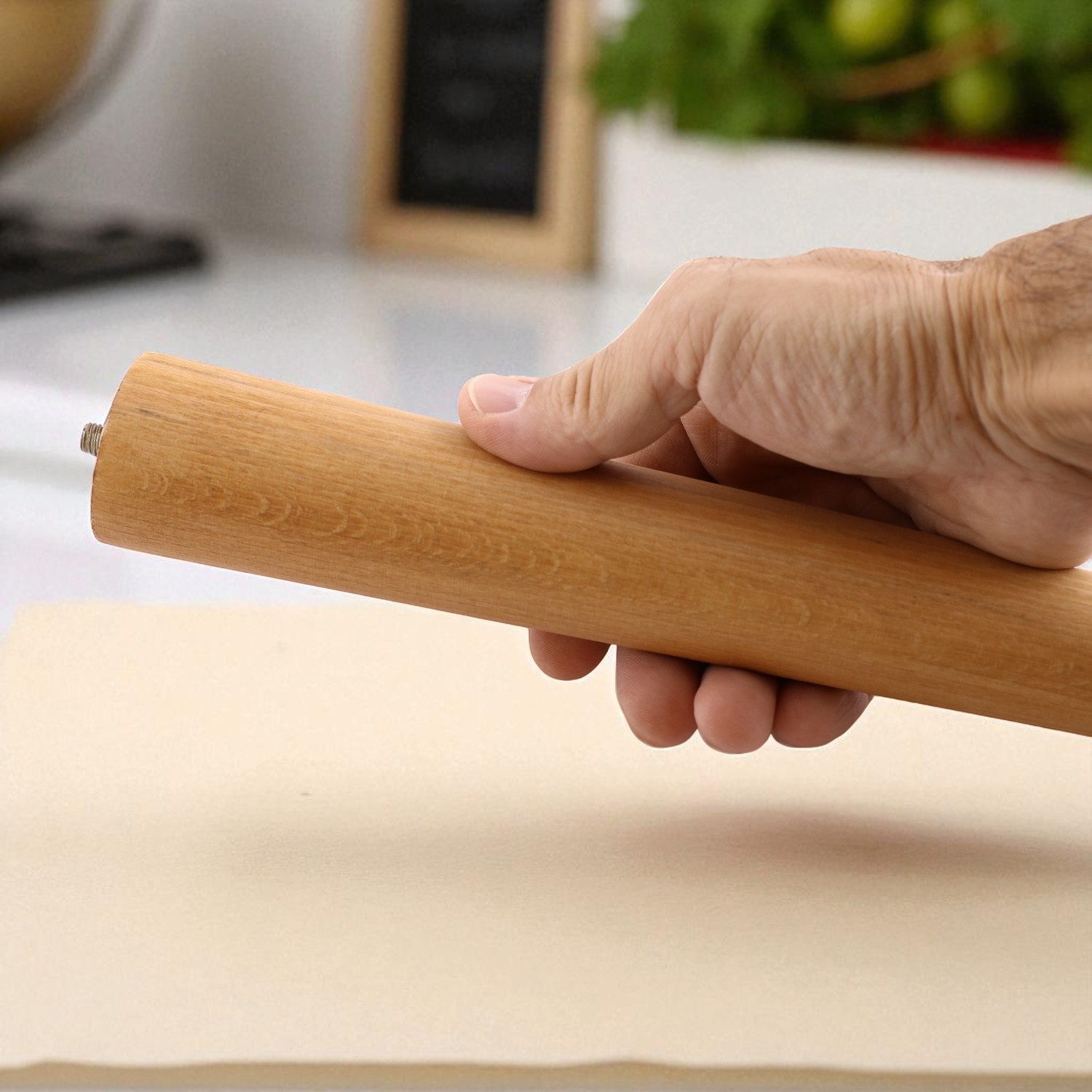 Bohem Stil 30 cm 4 ADET Kahverengi Boyalı Doğal Ahşap Silindir Sehpa ve Masa Ayağı Mobilya Ayakları