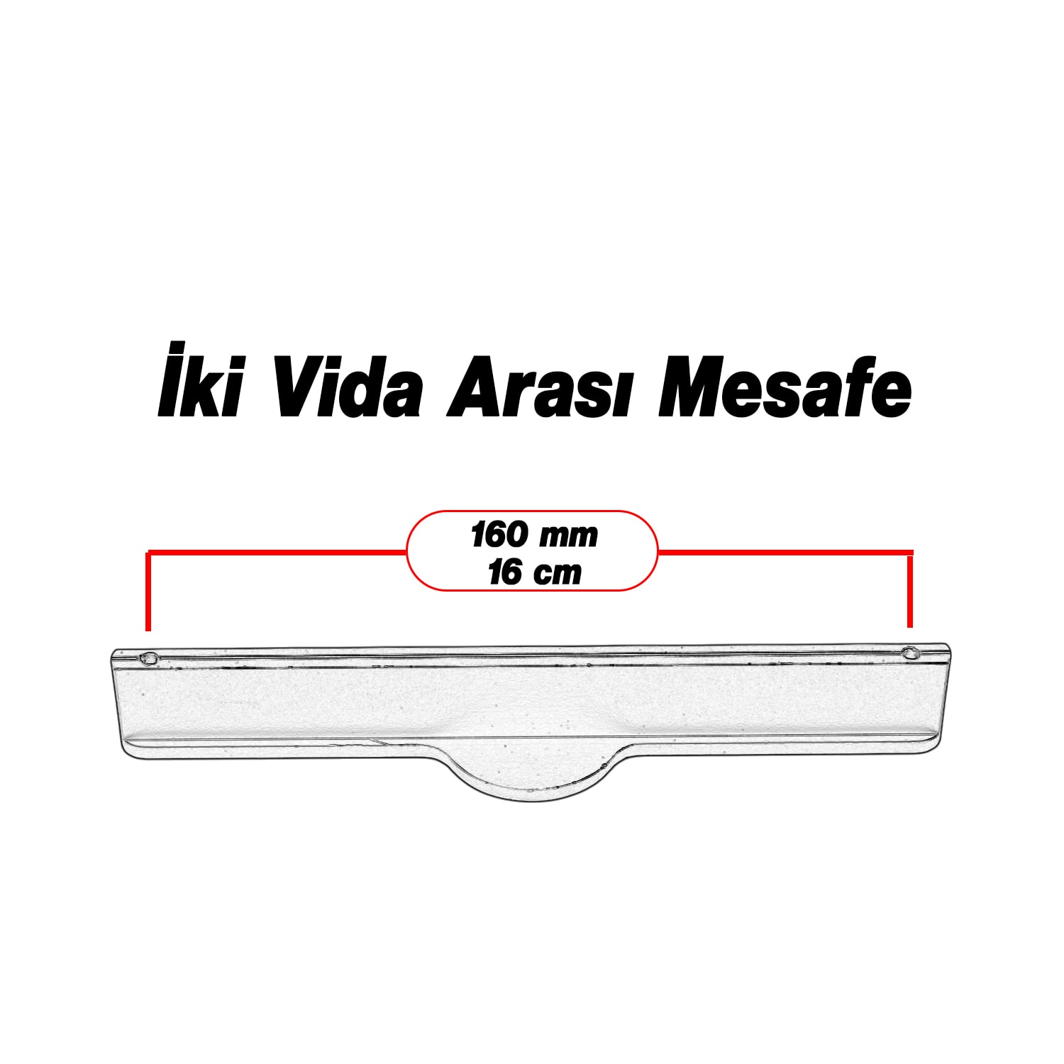 Saral Çizgili Mat Siyah Metal Kulp 160 mm 16 cm Mobilya Çekmece Mutfak Dolabı Dolap Kapak Kulpları