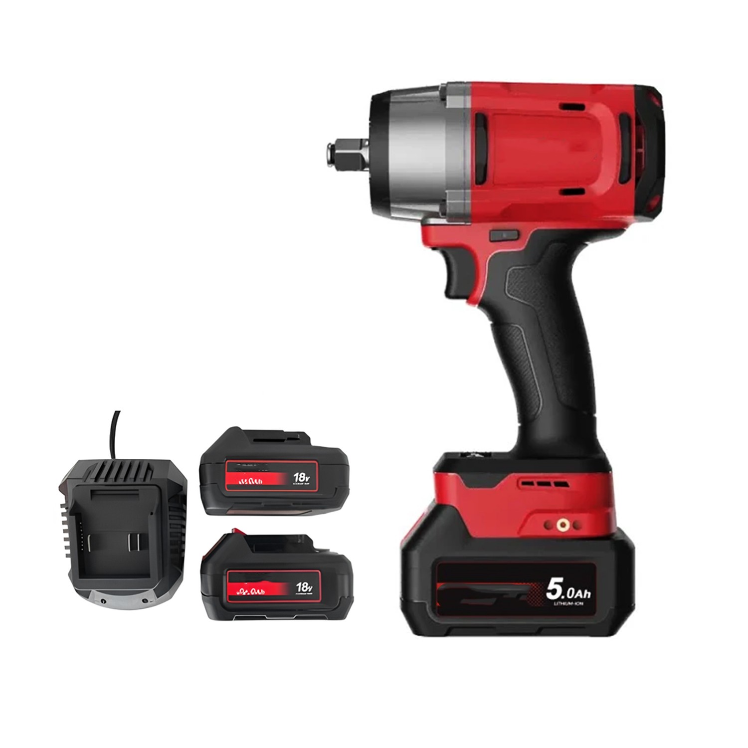 Şarjlı Çift Akülü Darbeli Somun Sıkma 1/2 Sökme Tabanca 680 Nm Tork Teker Bijon Söküm 18 Volt
