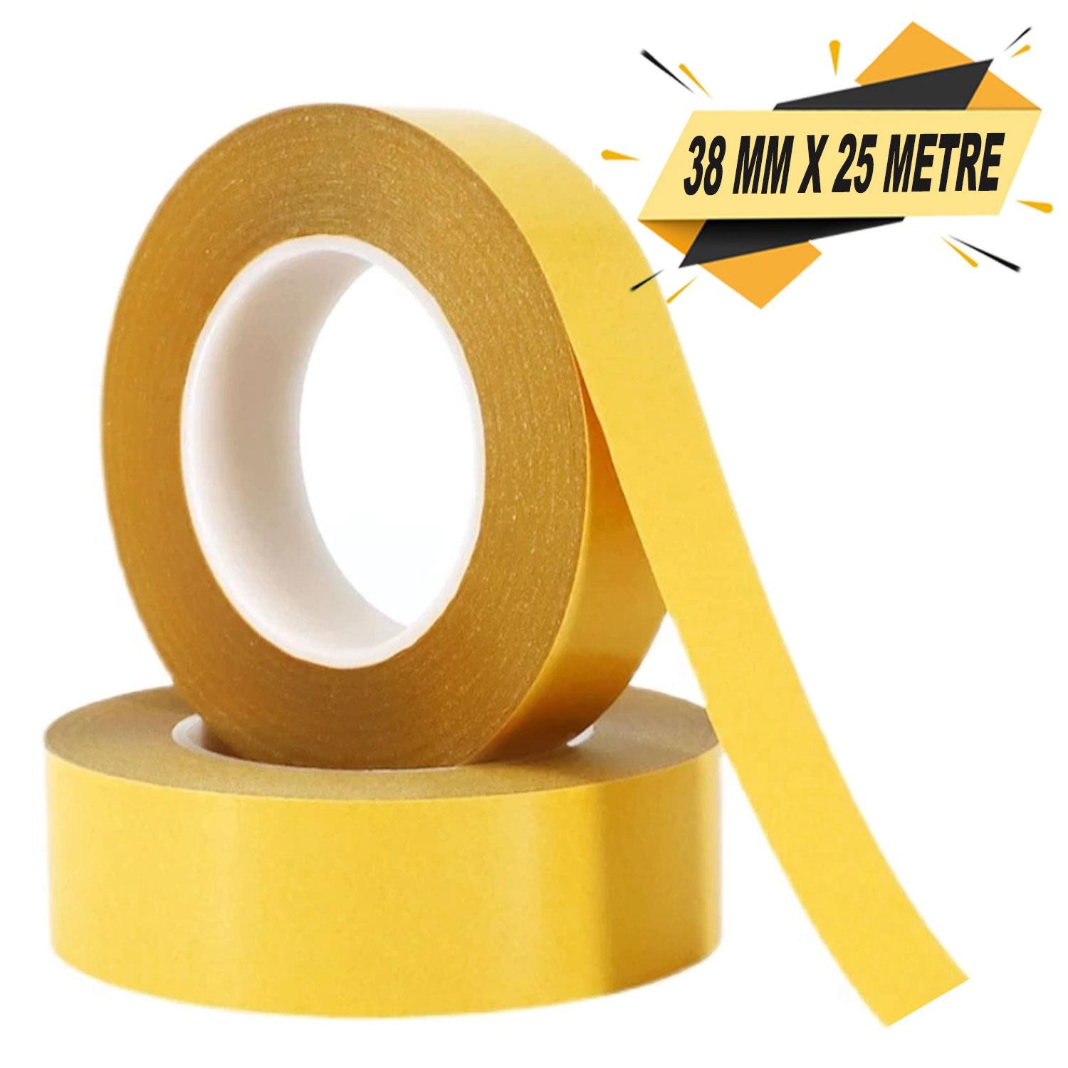 Çift Taraflı Bant Şeffaf Güçlü İnce Montaj Bandı 38 mm x 25 Metre