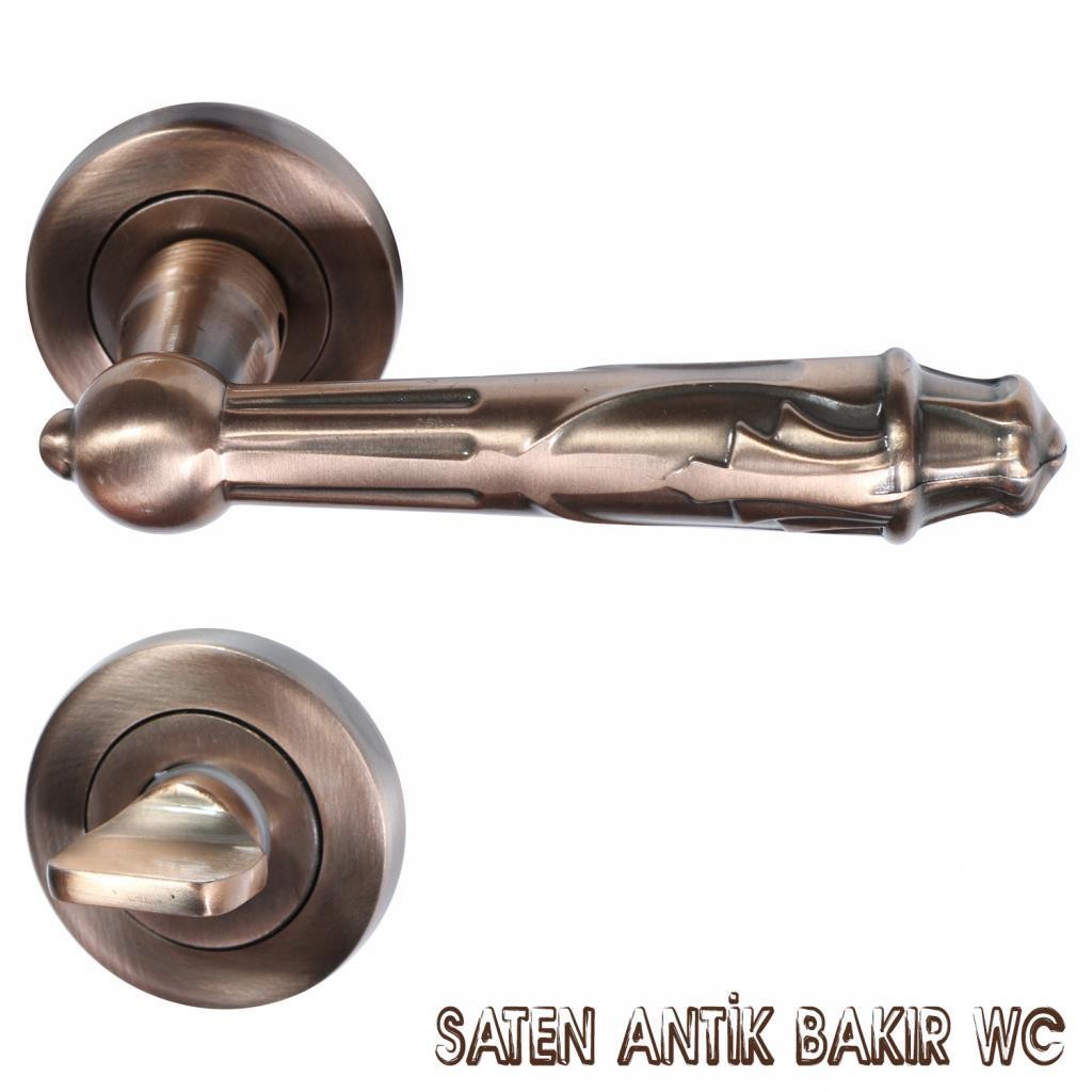 Nobel Pars Rozetli Wc Tuvalet Banyo Antik Kapı Kolu 8 Model