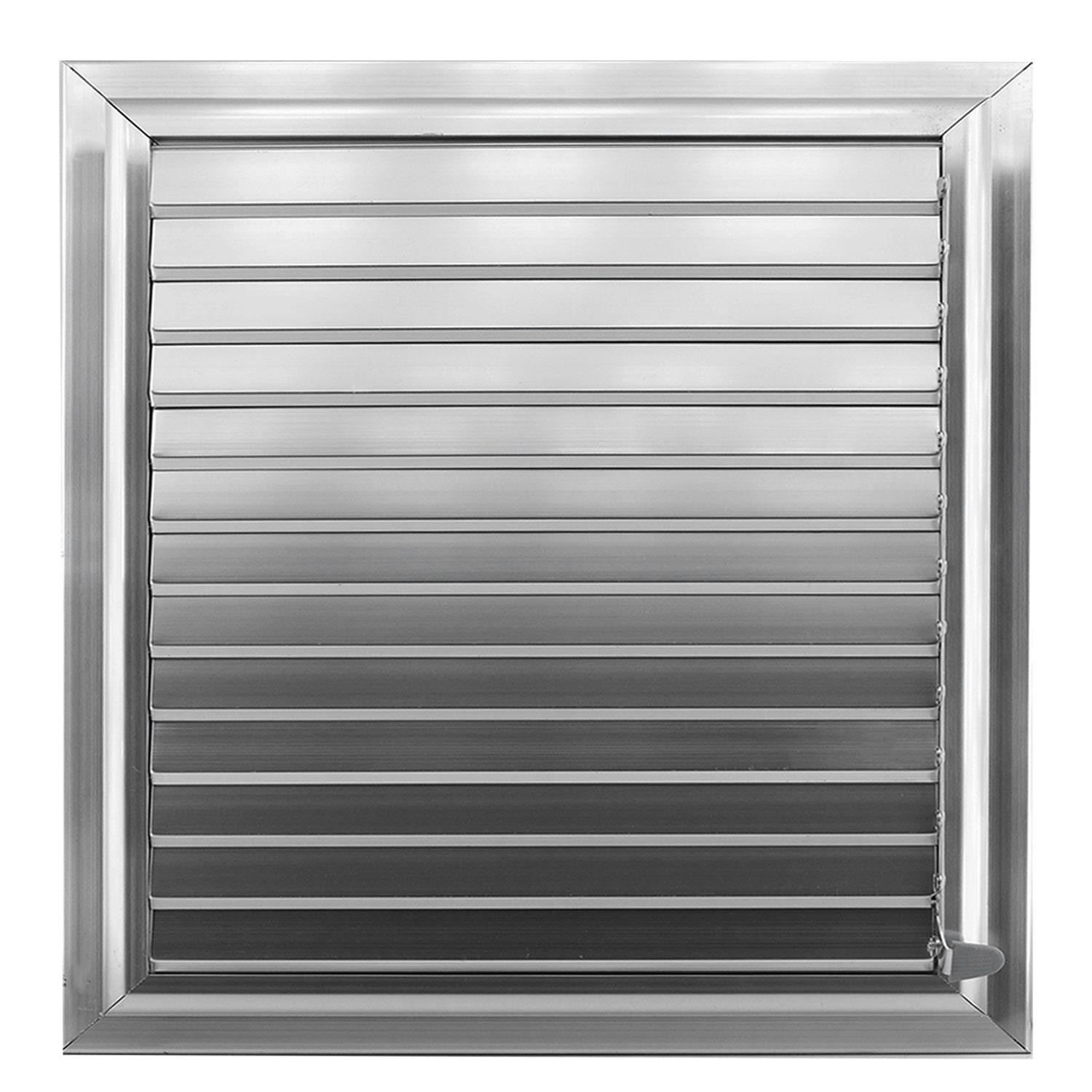 Menfez Banyo Wc Tuvalet Havalandırma Alüminyum Panjur Gri 55x55 CM