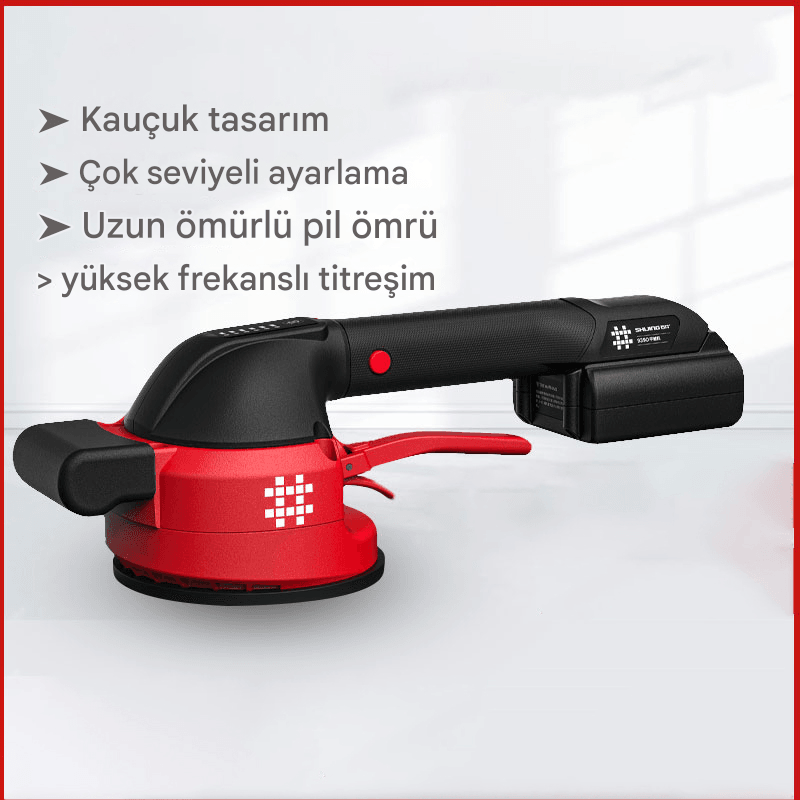 123 Mm Dijital Şarjlı Fayans Vibratörü Vibratoru Makine Aracı Cihaz Lithium Titreşim Döşeme Seramik