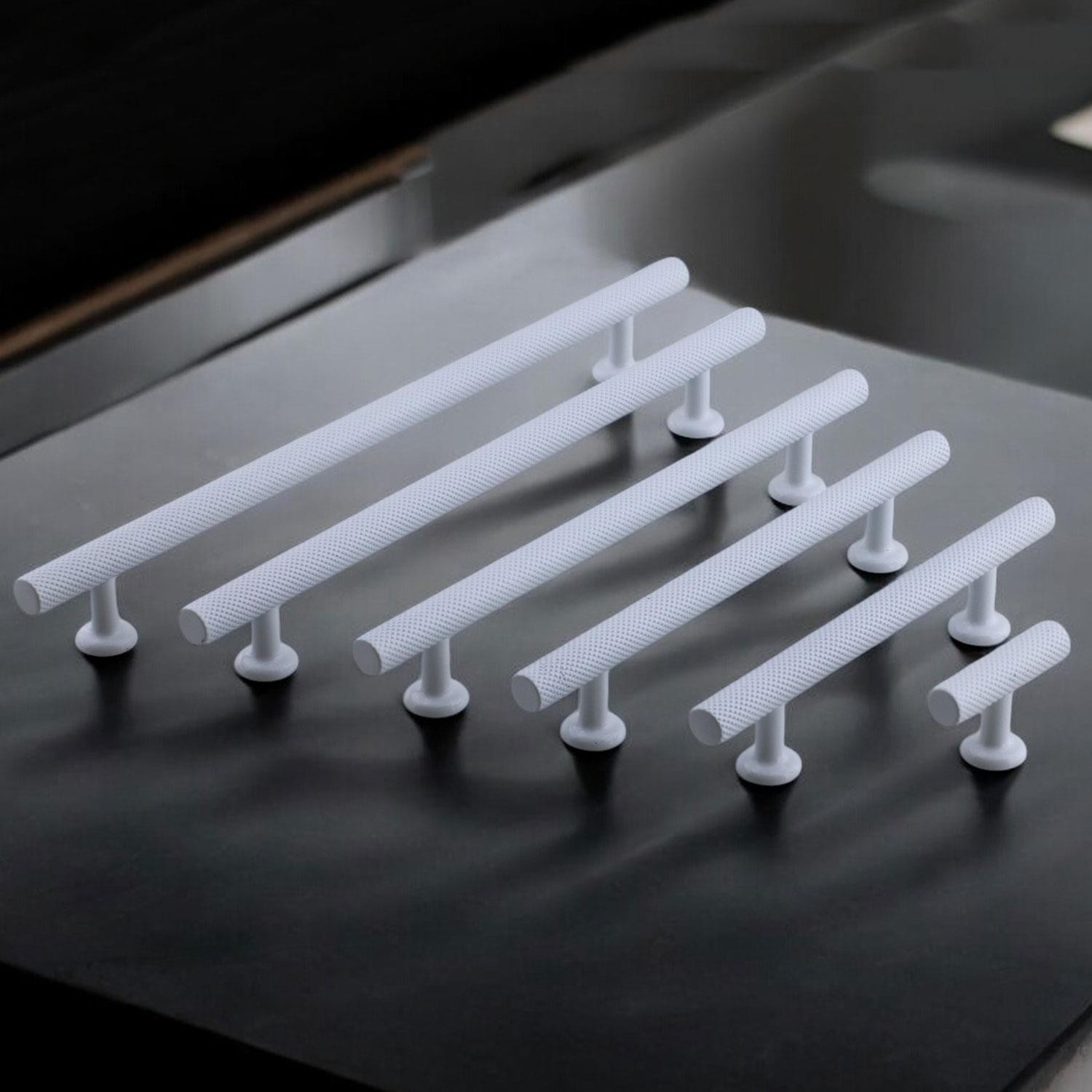 Doruk Beyaz Metal Kulp 192 mm - 19.2 cm Mobilya Çekmece Mutfak Dolabı Dolap Kulpları Kulbu Kulpu