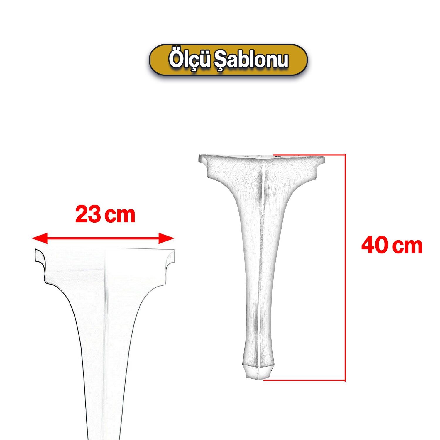 Lukens Sehpa Masa Ayakları 40 cm Beyaz Plastik Ayak Mobilya Zigon Çay Orta Sehpası Ayağı Sehpası