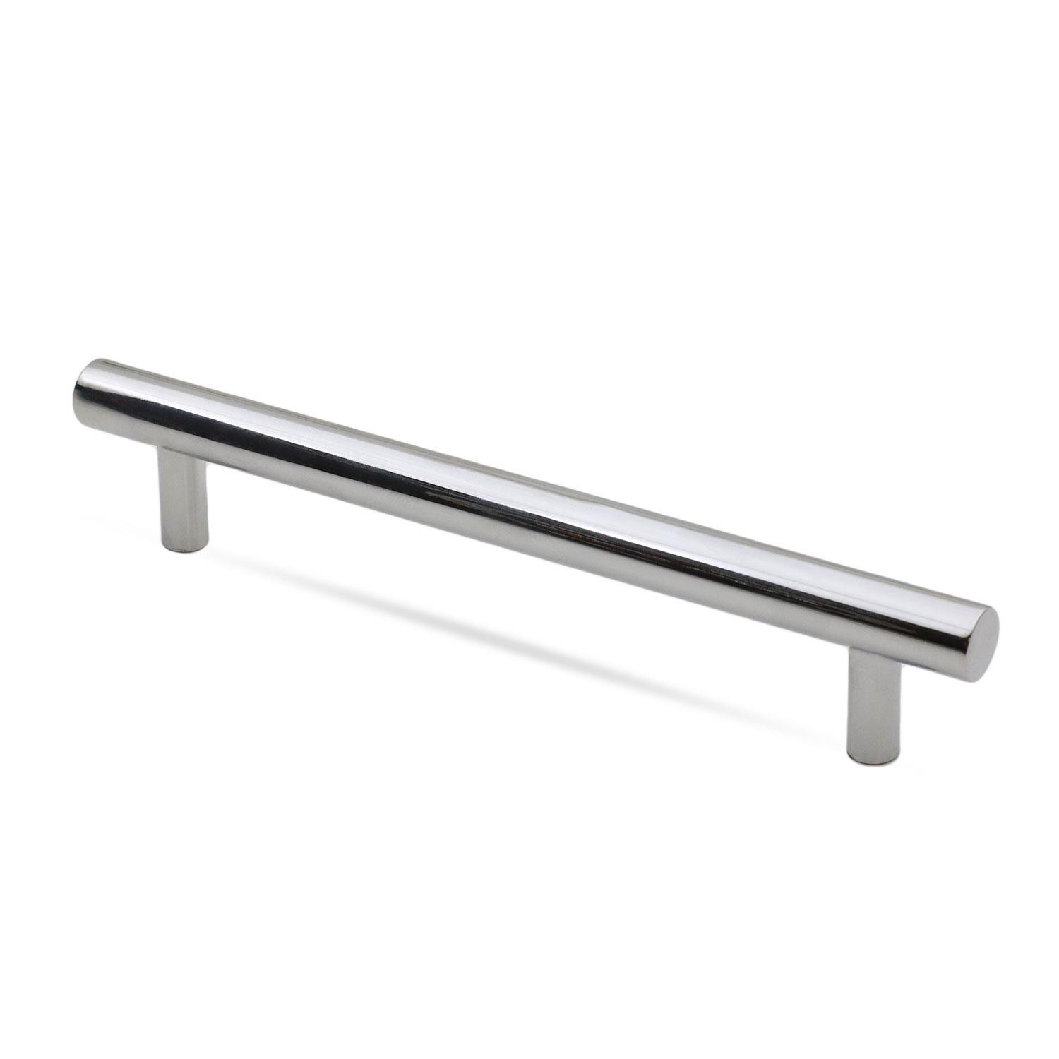 Gül Boylu Mobilya Mutfak Dolap Çekmece Dolabı Metal Kulpu Kulbu Kulpları Parlak Krom 128 Mm-12.8 Cm