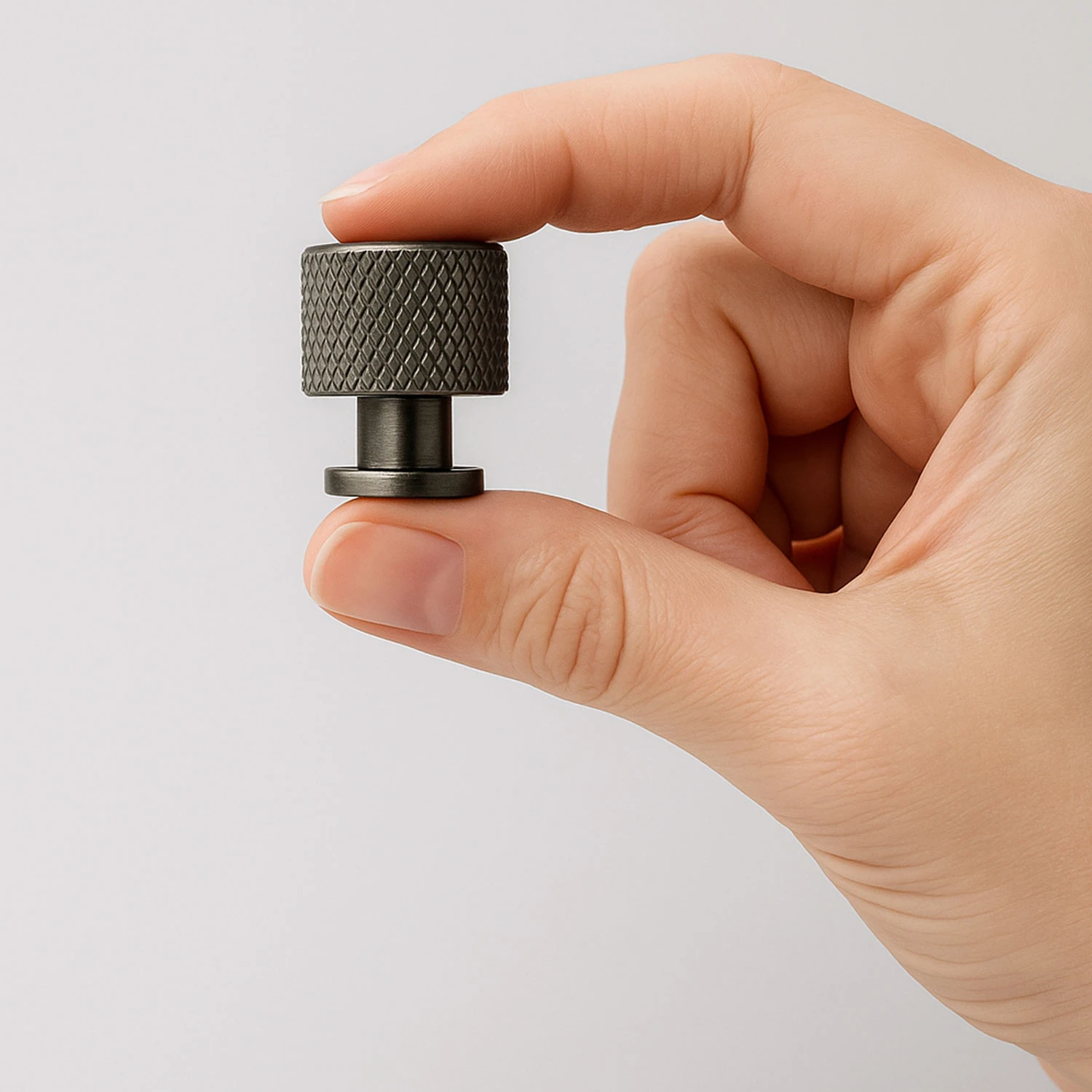 Nova Düğme Metal Füme Kulp Tek Vidalı Mobilya Çekmece Dolap Kapak Kolu Kulpu Kulpları Modern Tasarım