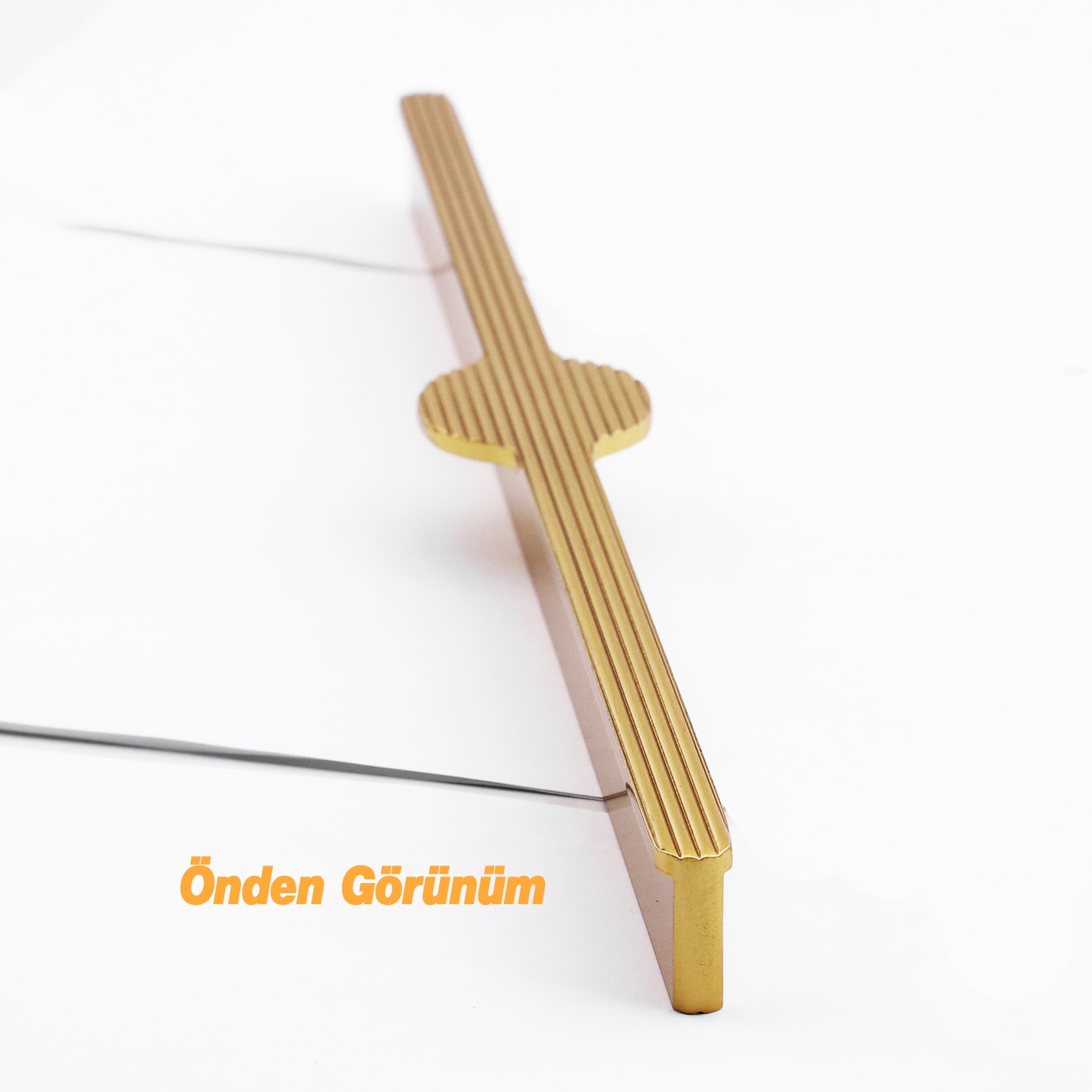 Saral Çizgili Mat Altın Metal Kulp 512 mm 51.2 cm Mobilya Çekmece Mutfak Dolabı Dolap Kapak Kulplar