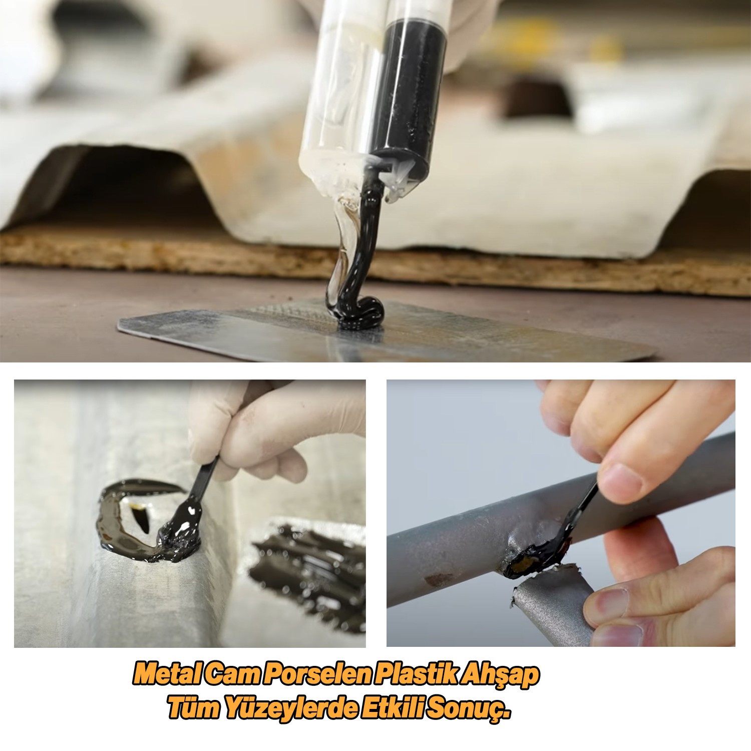 Güçlü Çelik Epoksi Yapıştırıcı 6 ml Metal Plastik Seramik Cam Çelik yalıtım Onarma Doldurma 1 Adet