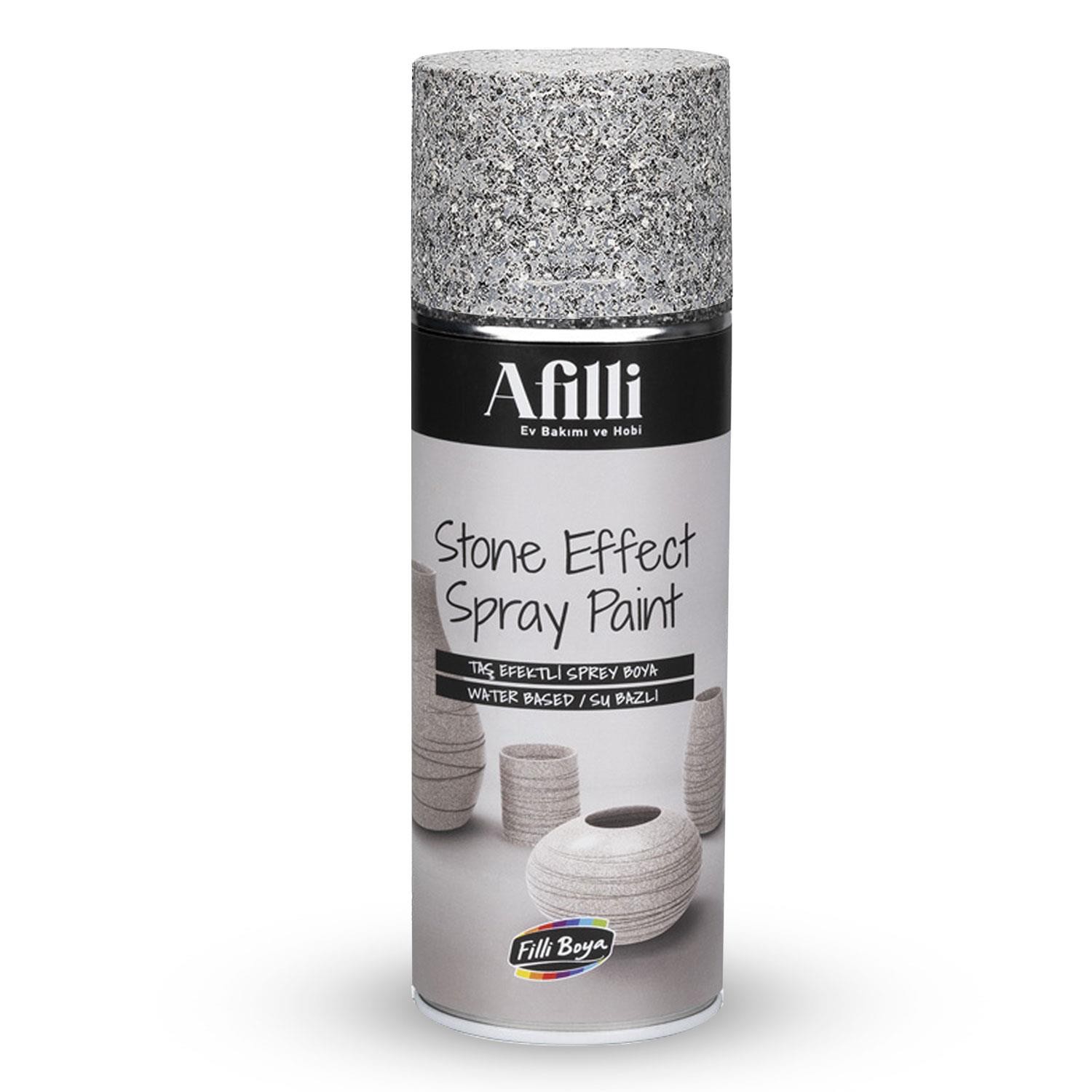 Afilli Taş Efektli Sprey Boya Gri Granit Stone Effect 400 ml