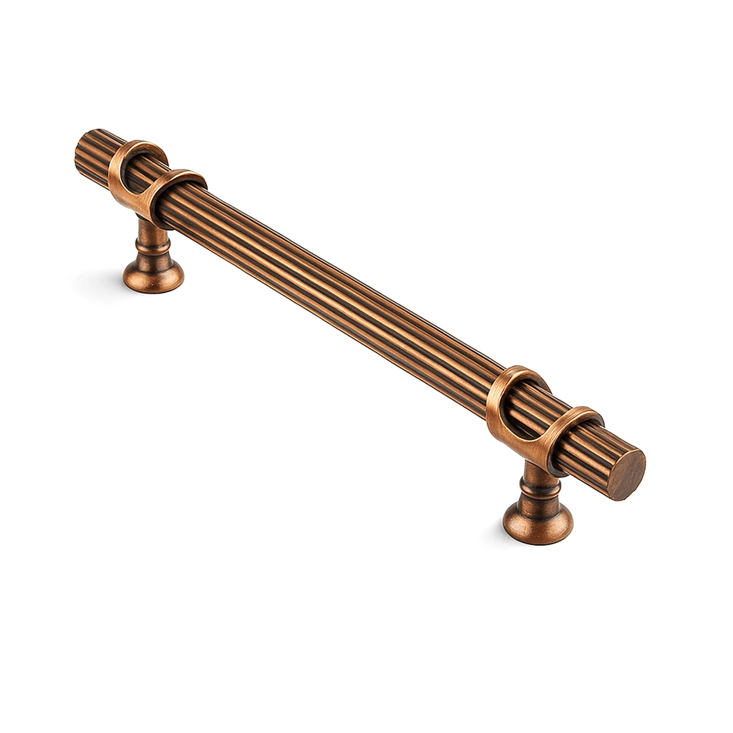 Arsin Çizgili 192 mm Soft Antik Bakır Metal Mobilya Çekmece Dolap Kapak Kulpu Dayanıklı Kulpları