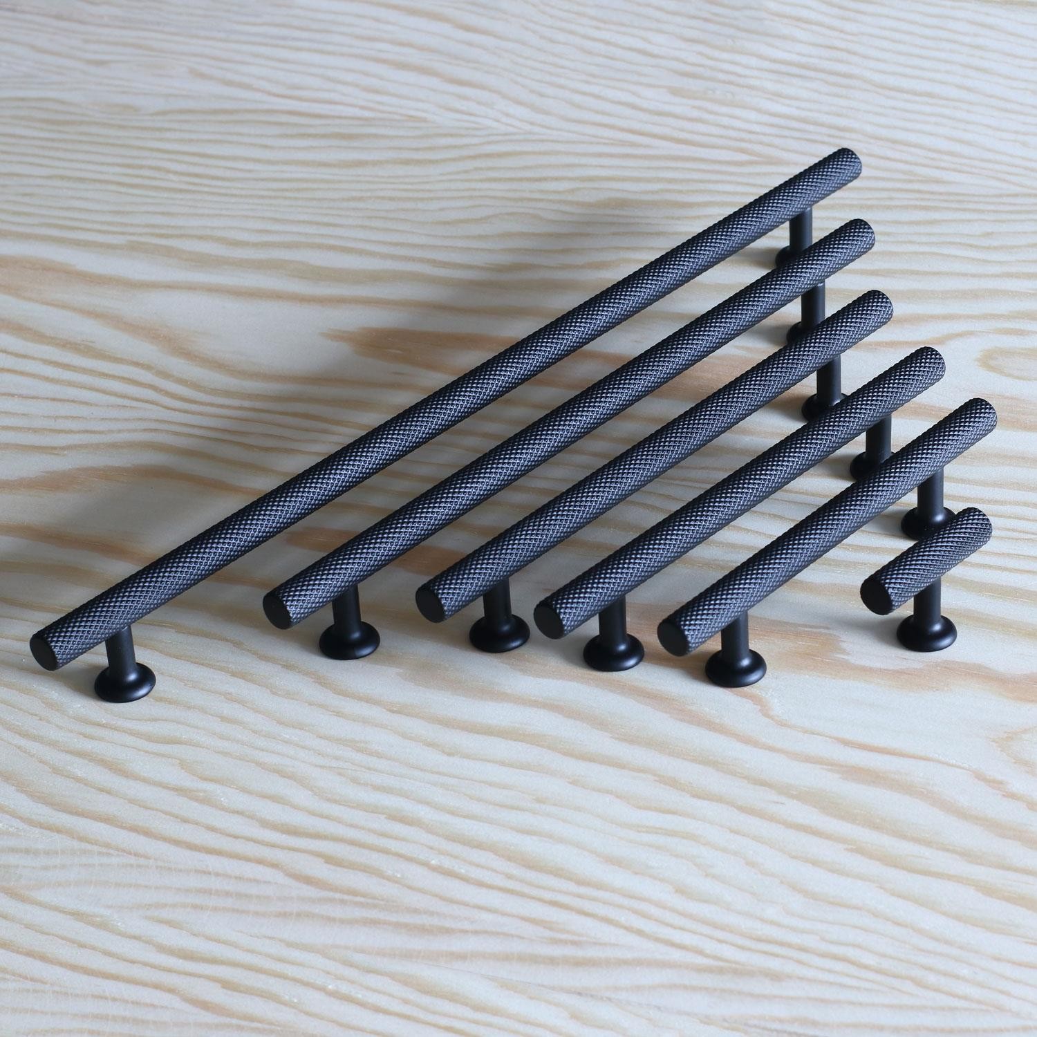 10 Adet Doruk Kulp Mobilya Mutfak Dolabı Çekmece Dolap Kapak Kulpu Kulbu Siyah 128 Mm-12.8 Cm Metal