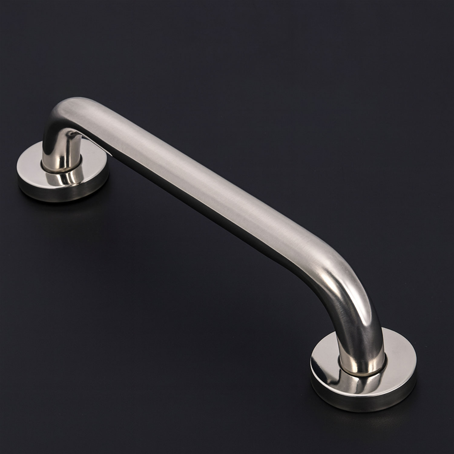 Tutunma Barı 40 cm Paslanmaz Metal 25 mm Çap Duvar Tipi Banyo Wc Destek Tutma Aparatı Kaymaz Saplı