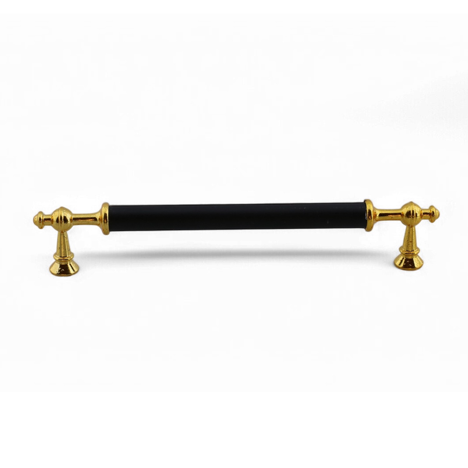 Melis (224 mm - 22.4 cm) Siyah Gold Metal Mobilya Mutfak Çekmece Dolap Dolabı Kulbu Kulpu Kulpları