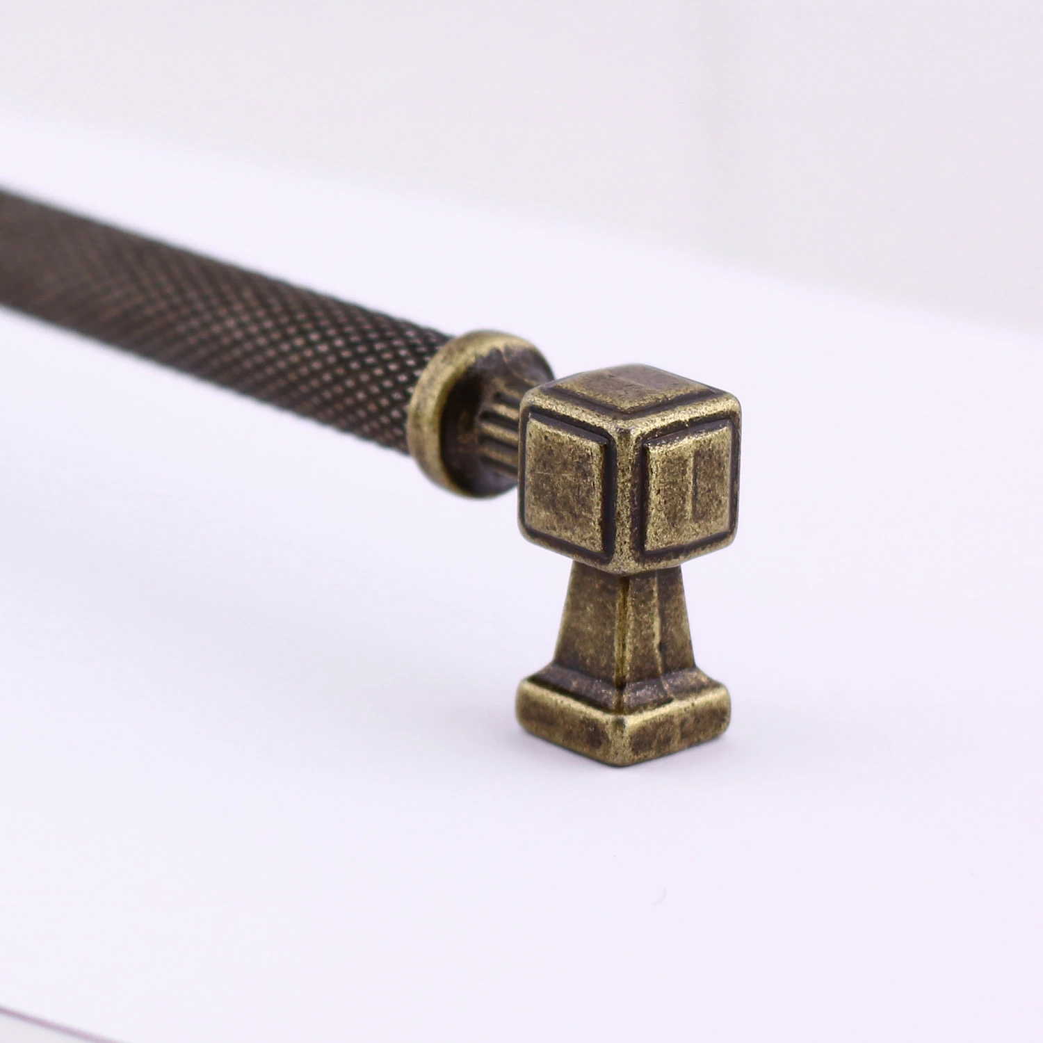 Talas Antik Sarı 256 mm Tırtıklı Metal Kulp Kapak Kulpu Dayanıklı Kulpları Mobilya Çekmece Dolap