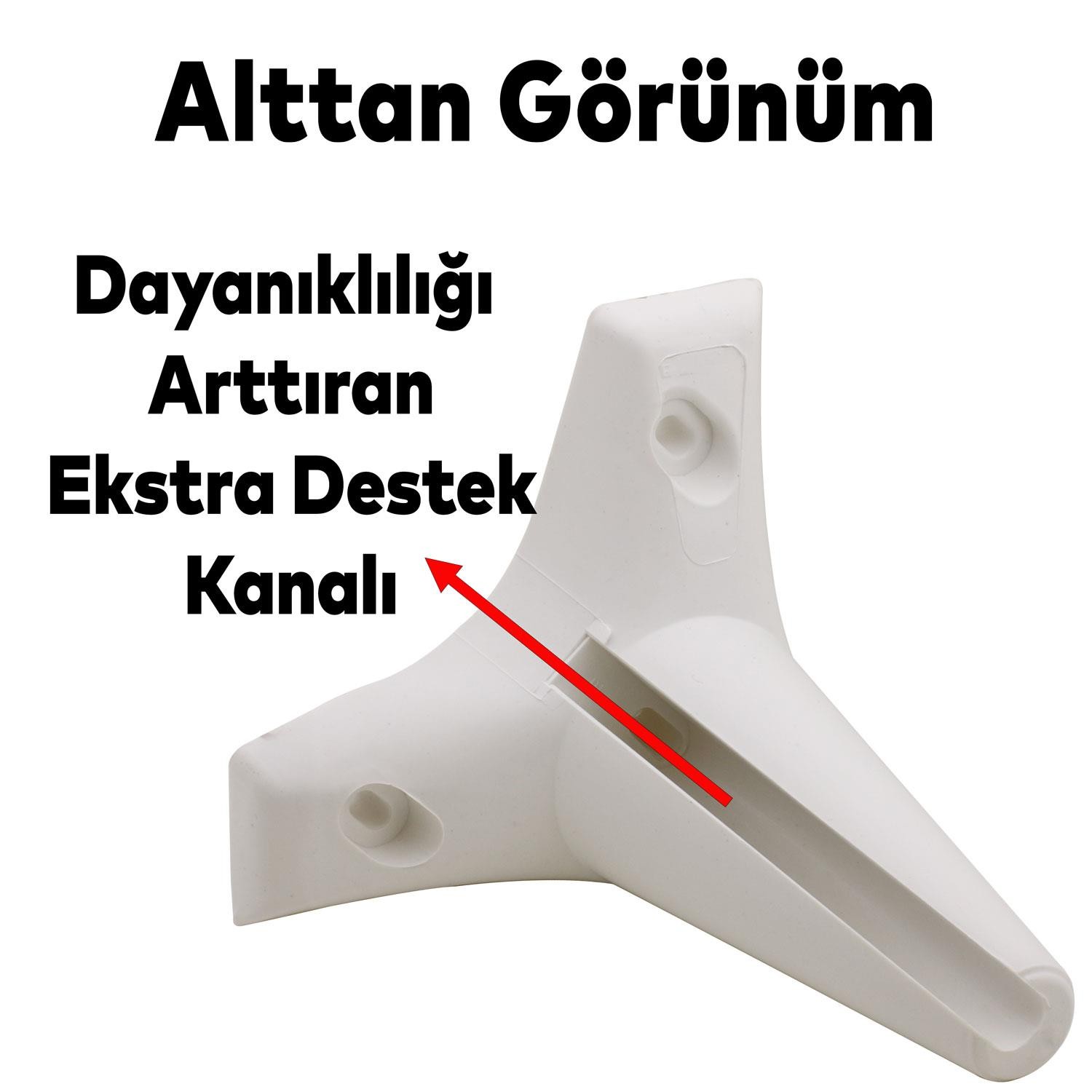 Aspen Lüks Beyaz Mobilya Kanepe Koltuk Tv Ünitesi Baza Çekyat Yükseltici Ayağı Ayakları 12 Cm Ayak