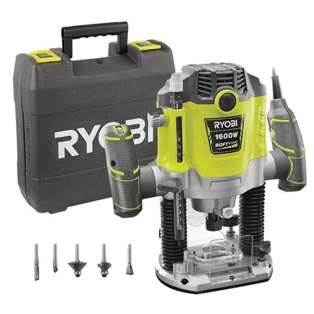 Ryobi RRT1600P-K Çift Kollu El Frezesi 1600W- Badem10