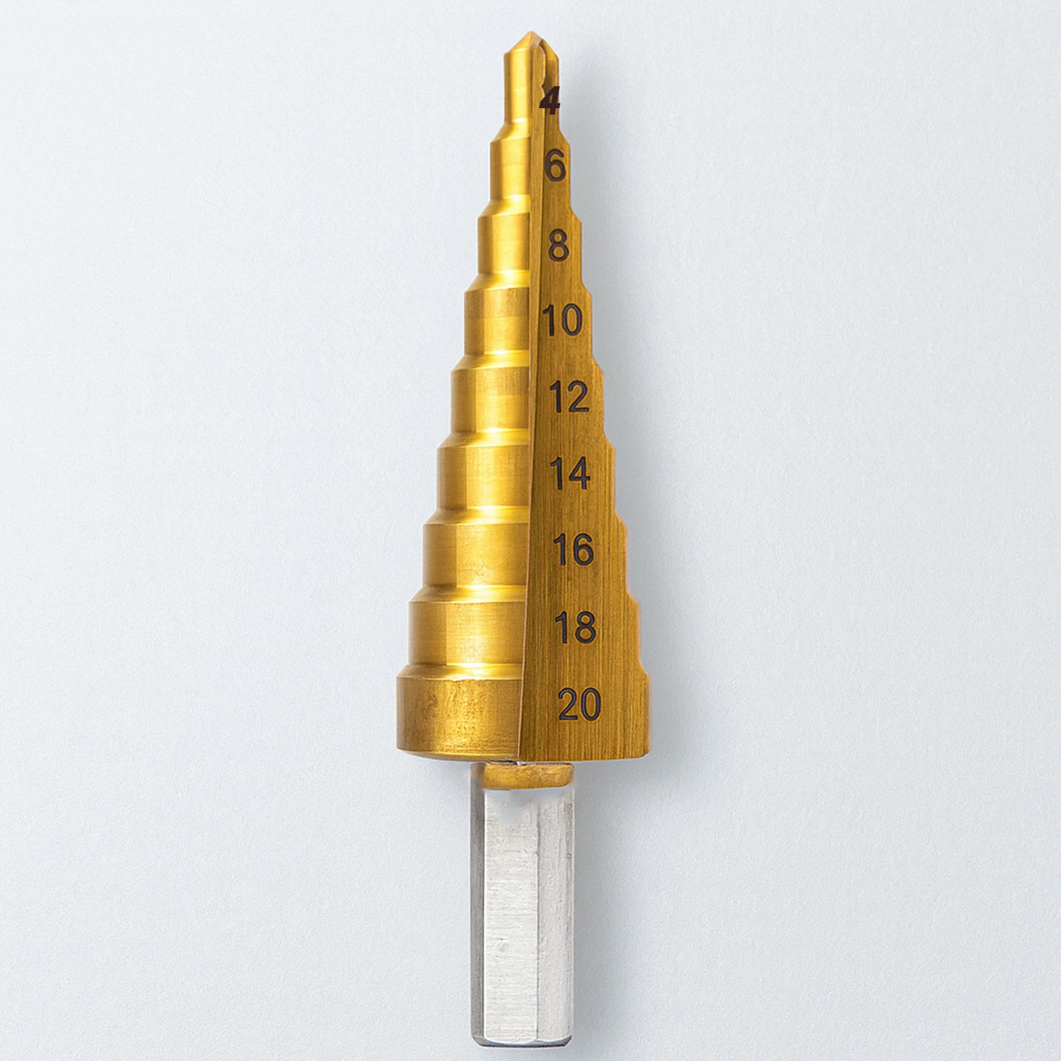 Kademeli Matkap Ucu 4 20 mm Titanyum Kaplama Metal Sac Delme Spiral Uç Seti Konik Basamaklı Çelik