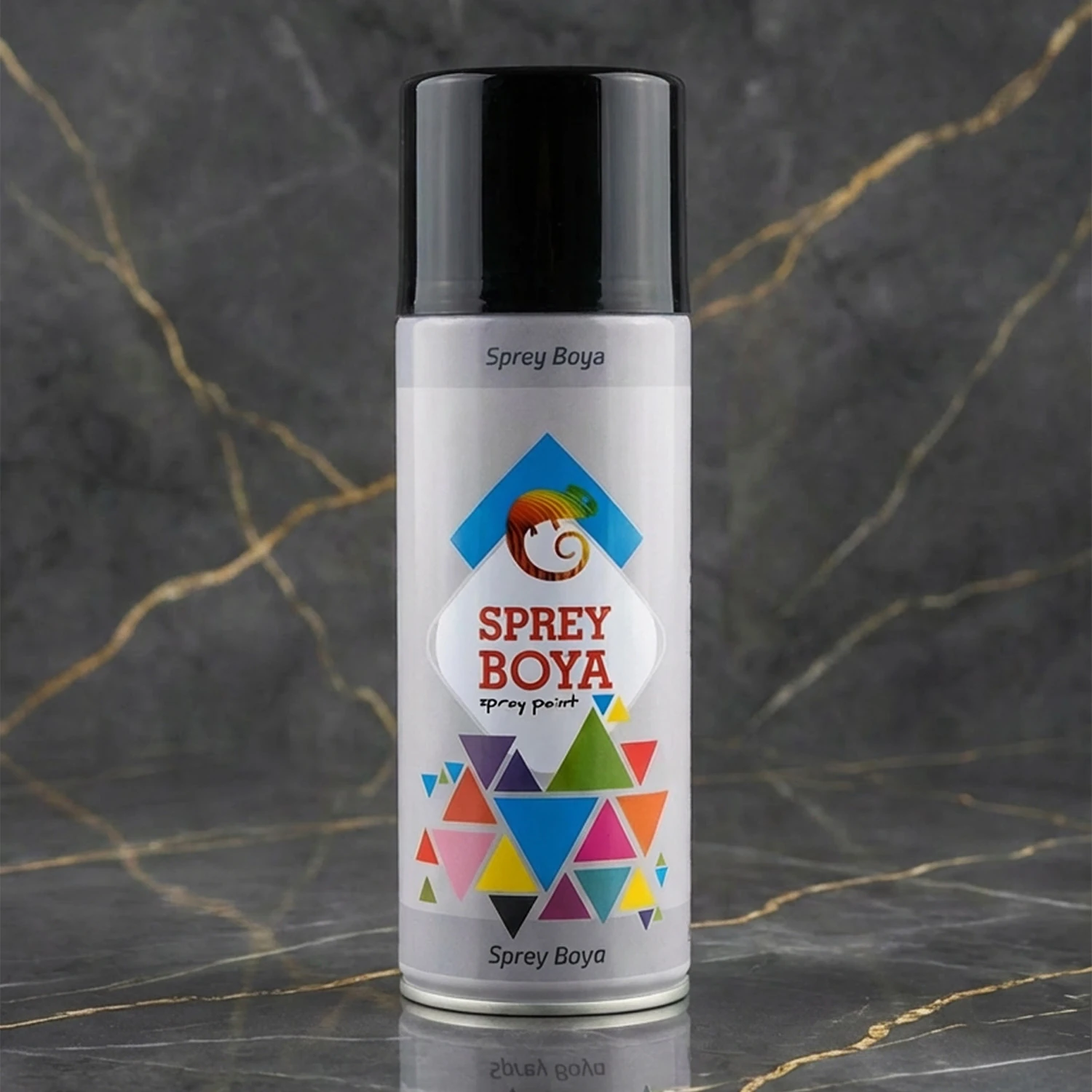 Mat Siyah Sprey Boya 400 ml Metal Ahşap Beton Yüzeylere Uygun Hobi Dekoratif Amaçlı Sprey Boya