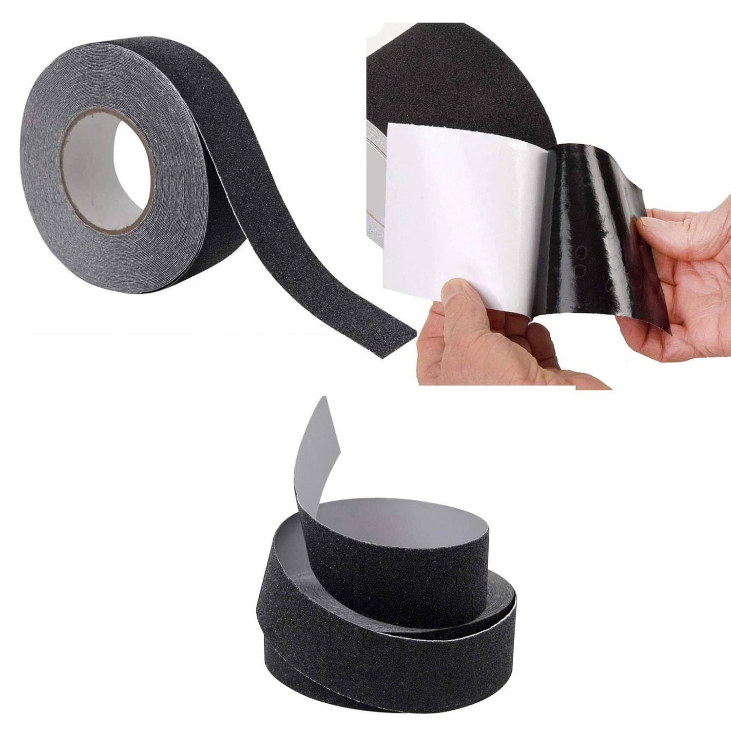 Bondit Merdiven Zemin Kaydırmaz Bant Kaymaz Bant Siyah 25 mm x 5 Mt