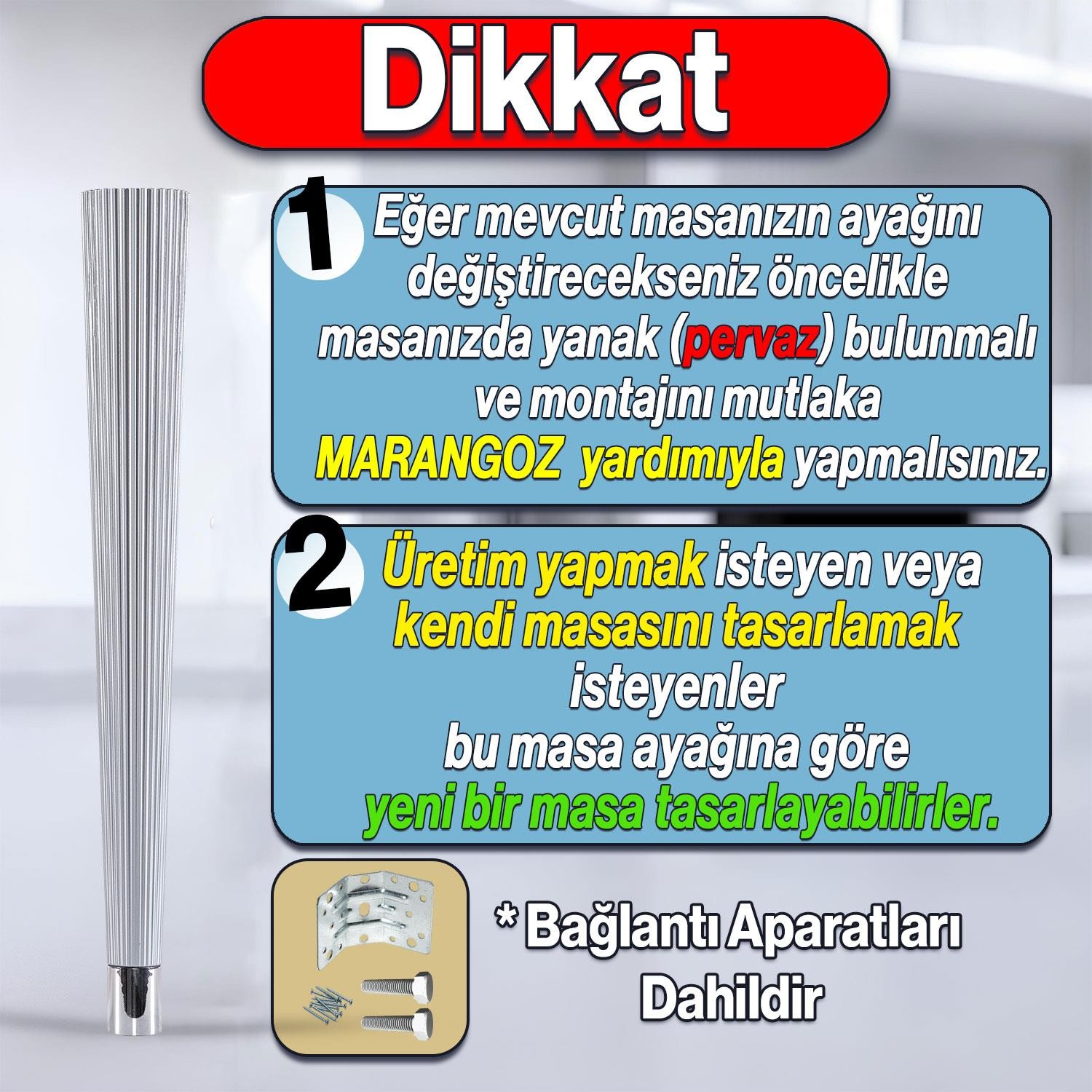 4 Adet Suit Masa Dresuar Ayağı 75 cm Plastik Gümüş Gri Ayak Mutfak Yemek Masası Mobilya Ayakları