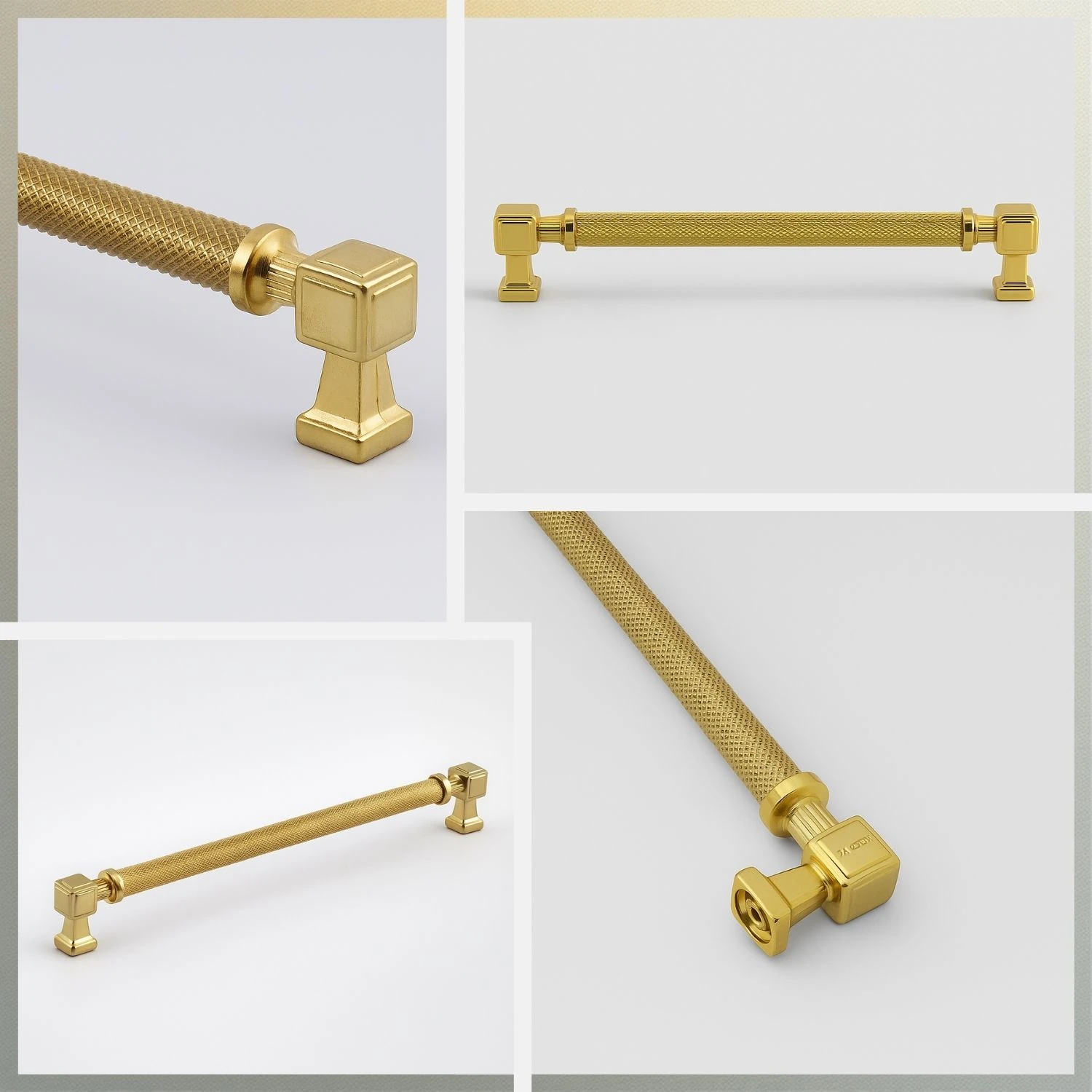 Talas 224 mm Tırtıklı Gold Altın Metal Kulp Kapak Kulpu Dayanıklı Mobilya Çekmece Dolap Kulpları