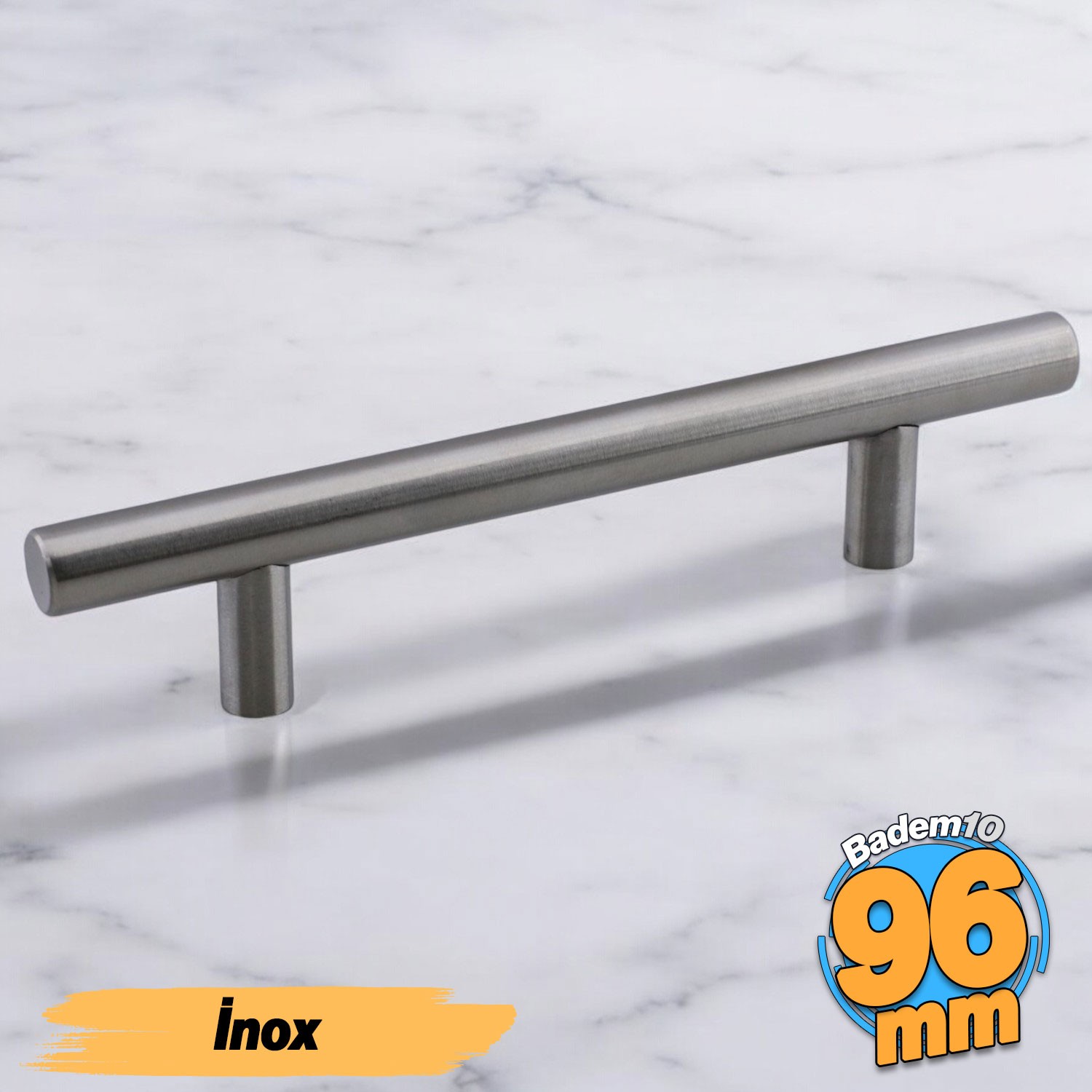 Alteta (96 mm - 9.6 cm) İnox Metal Mobilya Mutfak Çekmece Dolap Dolabı Kulbu Kulpu Kulpları