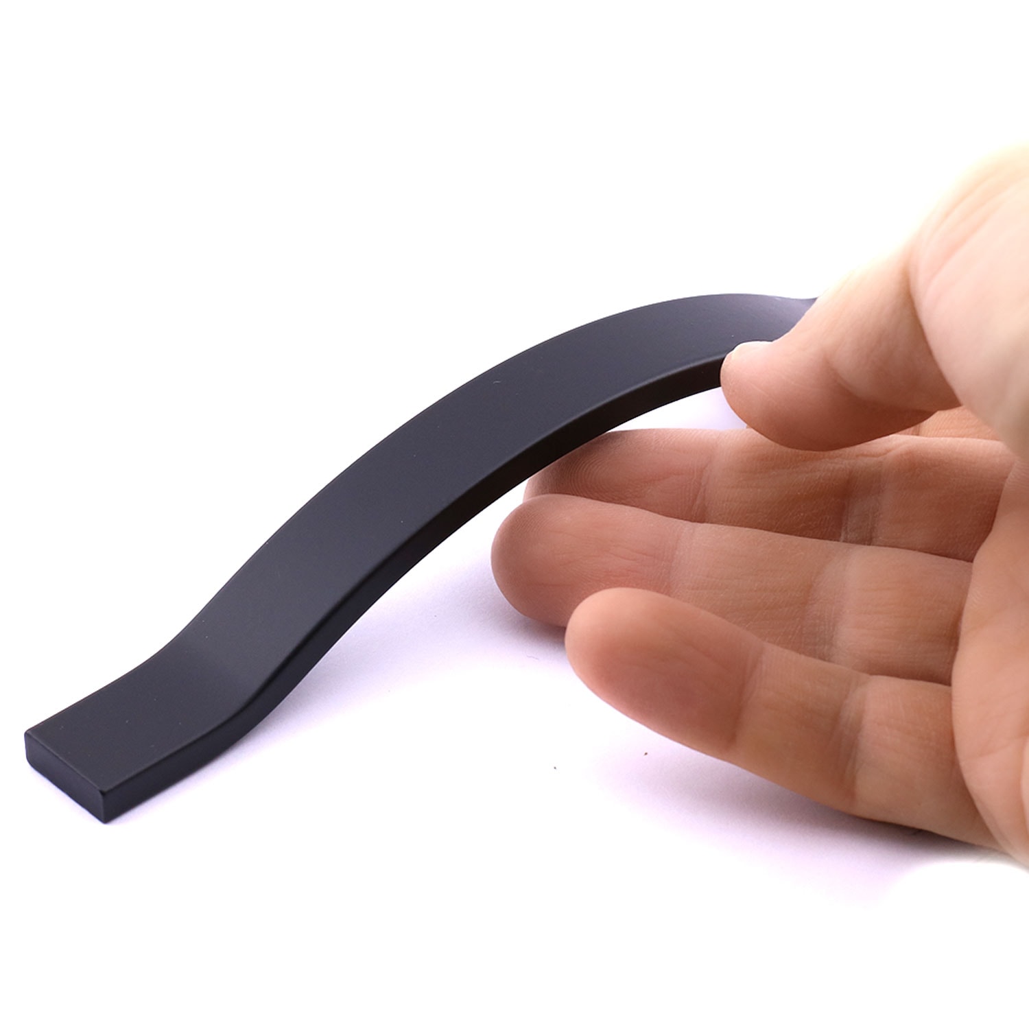 Sümbül Siyah Metal Kulp 160 mm Modern Mobilya Çekmece Kolu Mutfak Dolabı ve Kapak Kulpları Dayanıklı