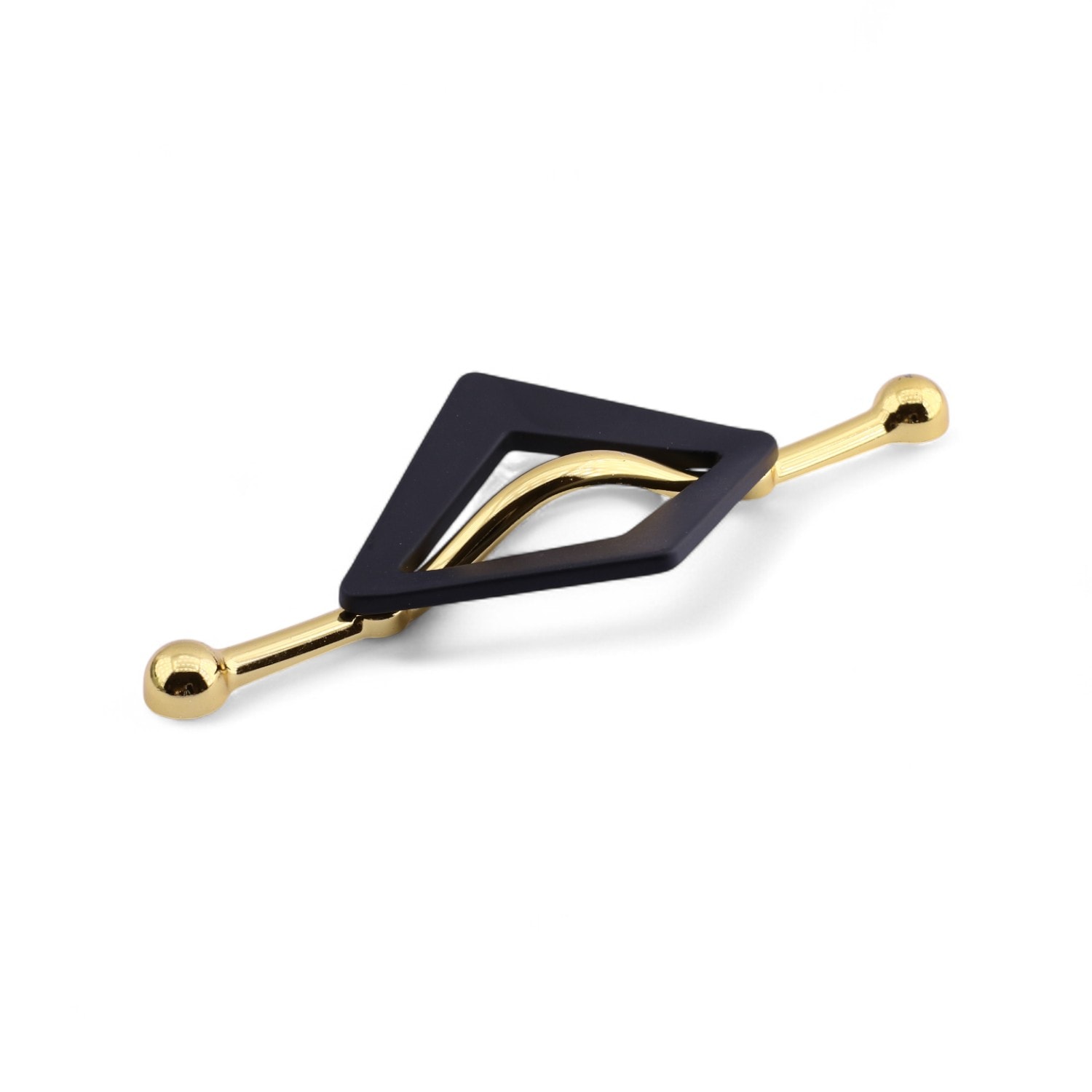 Altın Siyah Metal Kulp 96 mm Dekoratif Dolap ve Çekmece Kapak Kolu Lüx Mobilya Gold Kulpları